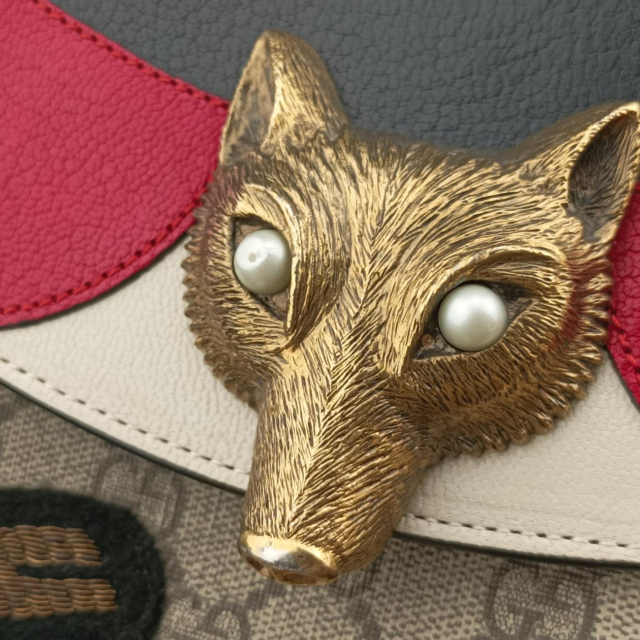 GG Supreme Fox Beige×Multicolour PVC coated canvas×Leather 466432 A023046003GG スプリームフォックス ベージュ×マルチカラー PVCコーティングキャンバス×レザー 466432 A023046003