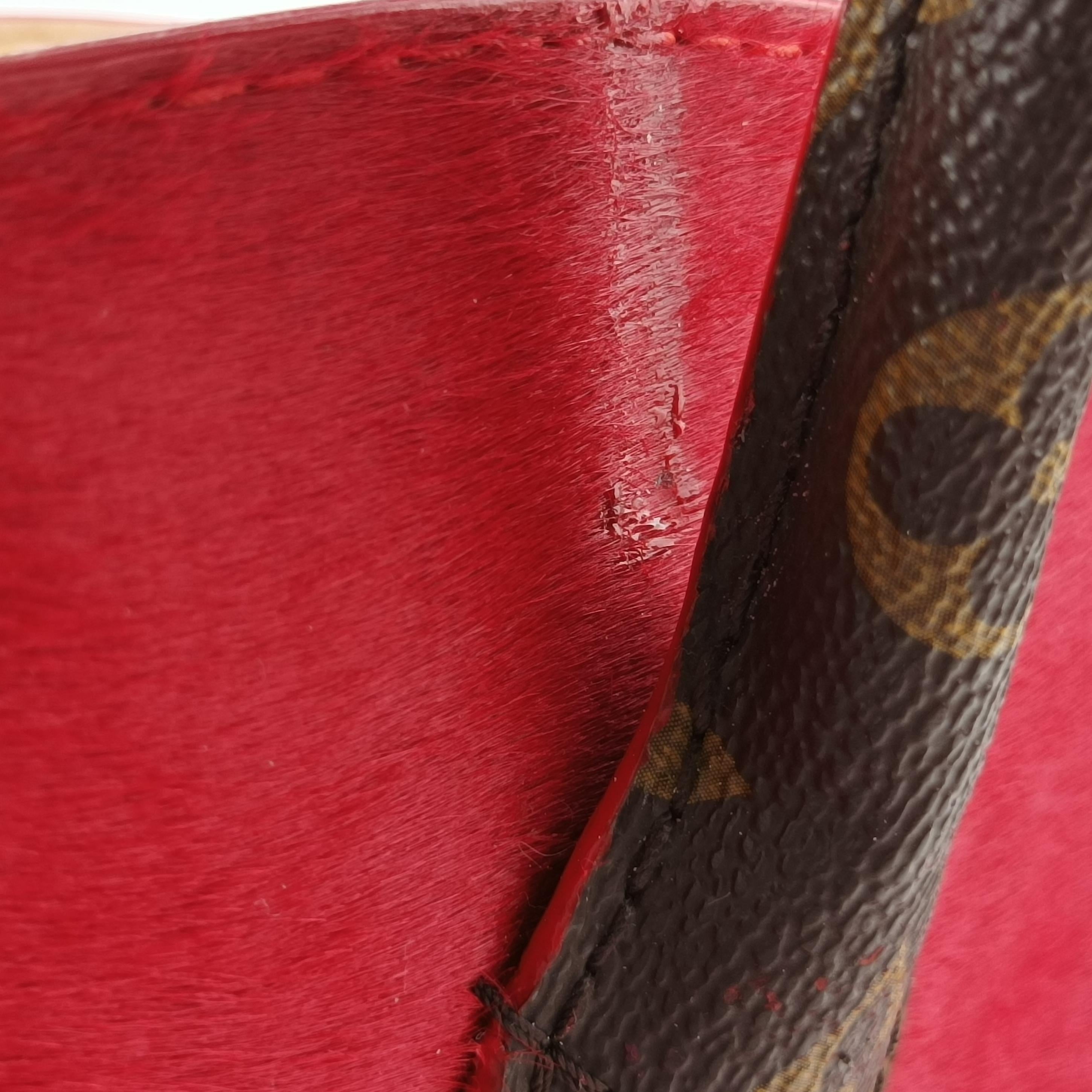 Monogram Studs Icono Brown×red×beige Monogram Canvas×calf leather×ponyhair M41234 DR4154モノグラム スタッズ アイコノ モノグラム/ブラウン系×レッド×ベージュ モノグラムキャンバス×カーフレザー ×ハラコ M41234 DR4154