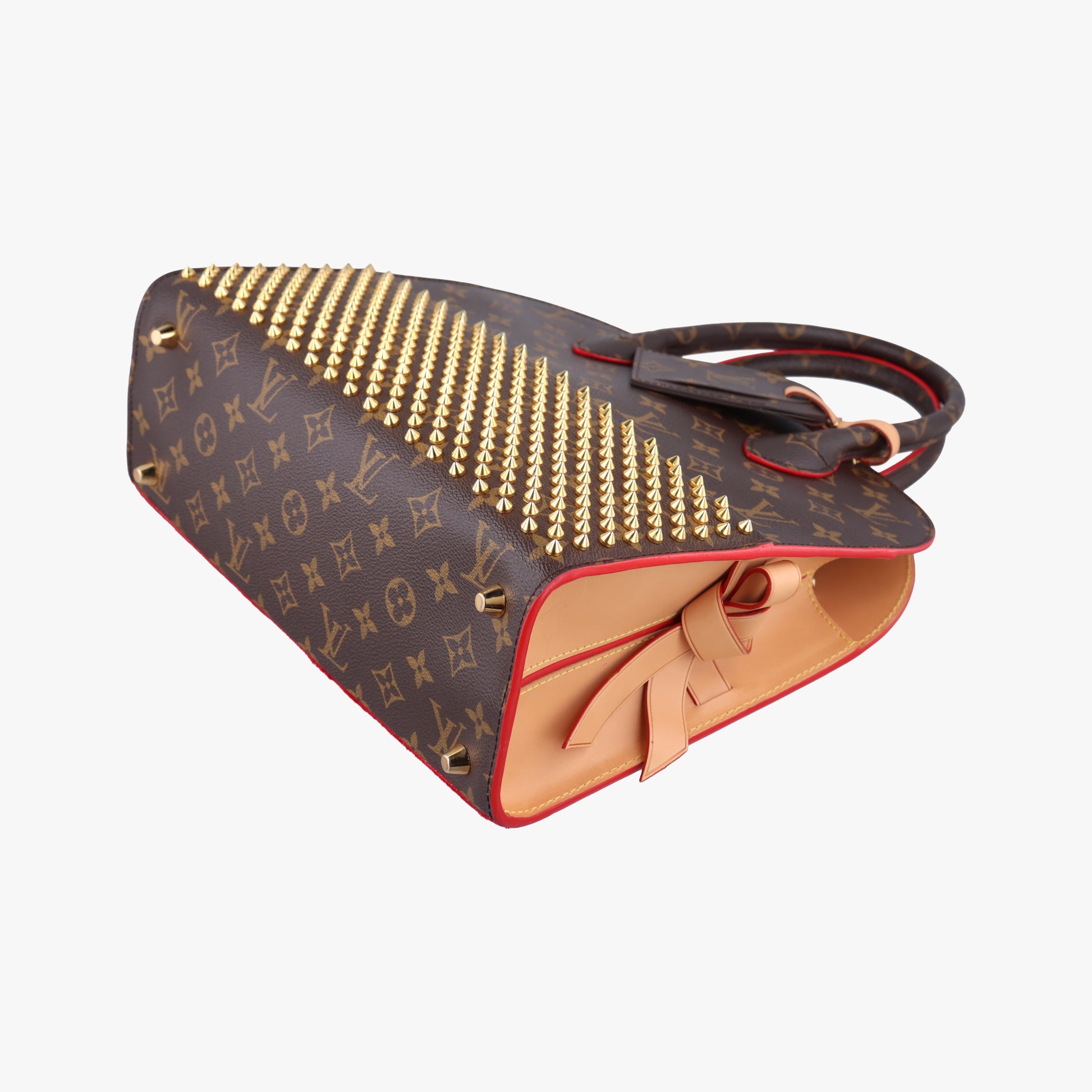 Monogram Studs Icono Brown×red×beige Monogram Canvas×calf leather×ponyhair M41234 DR4154モノグラム スタッズ アイコノ モノグラム/ブラウン系×レッド×ベージュ モノグラムキャンバス×カーフレザー ×ハラコ M41234 DR4154