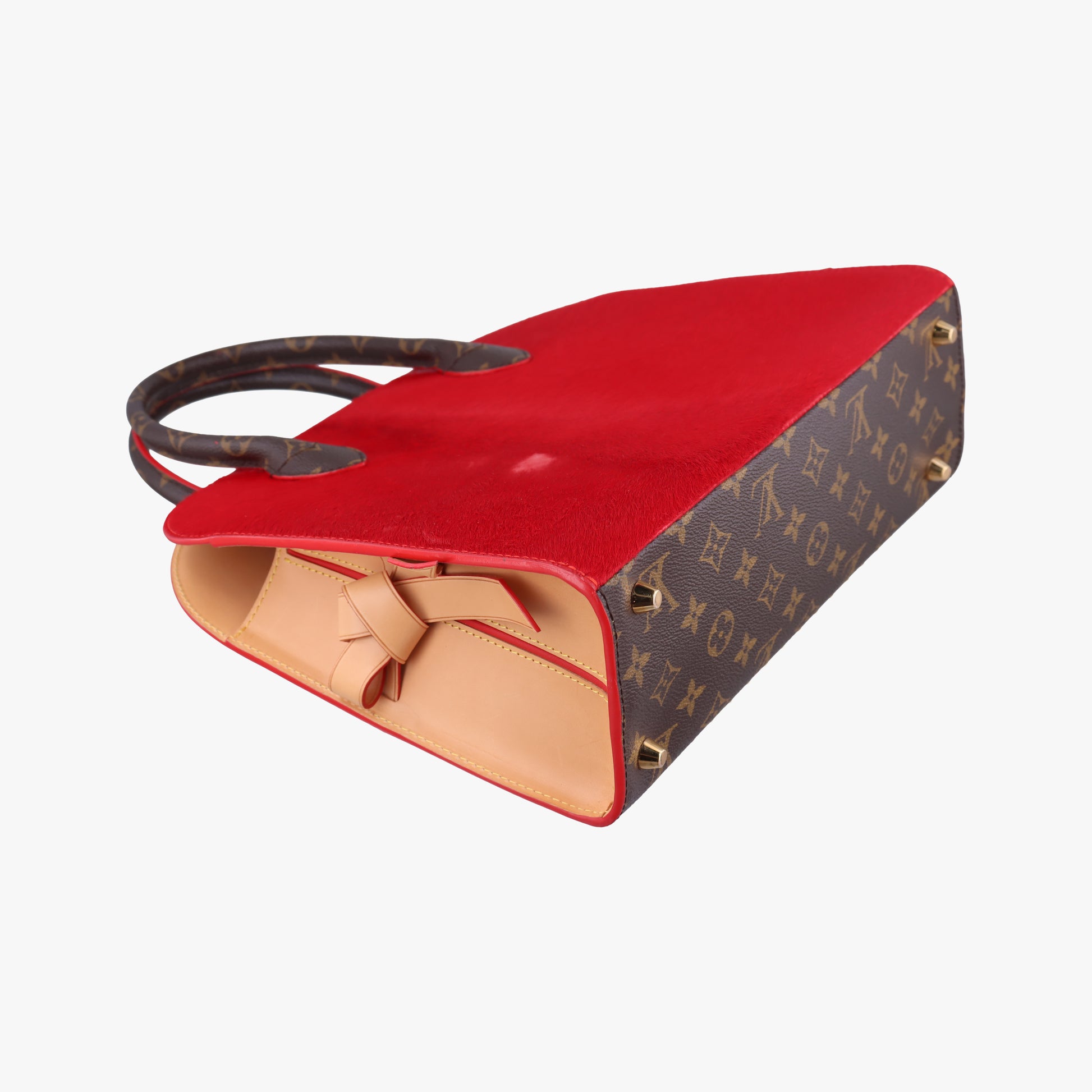 Monogram Studs Icono Brown×red×beige Monogram Canvas×calf leather×ponyhair M41234 DR4154モノグラム スタッズ アイコノ モノグラム/ブラウン系×レッド×ベージュ モノグラムキャンバス×カーフレザー ×ハラコ M41234 DR4154