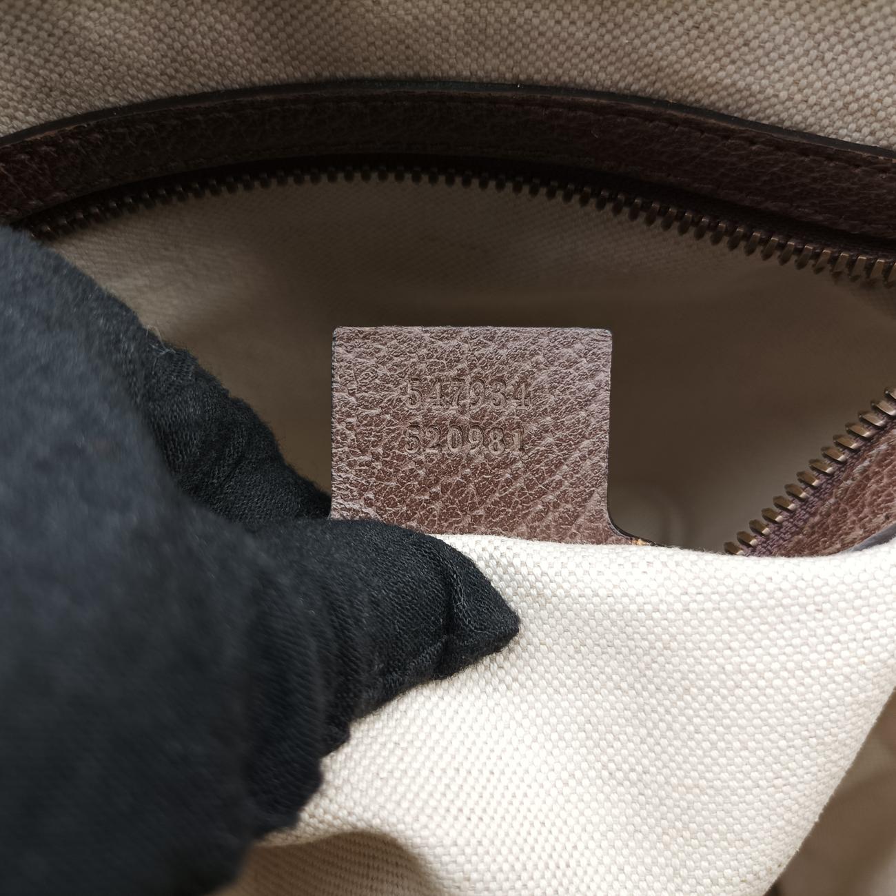 Ophidia Brown x Red x Green PVC coated canvas 547934 C028533800オフィディア ブラウン×レッド×グリーン PVCコーティングキャンバス 547934 C028533800