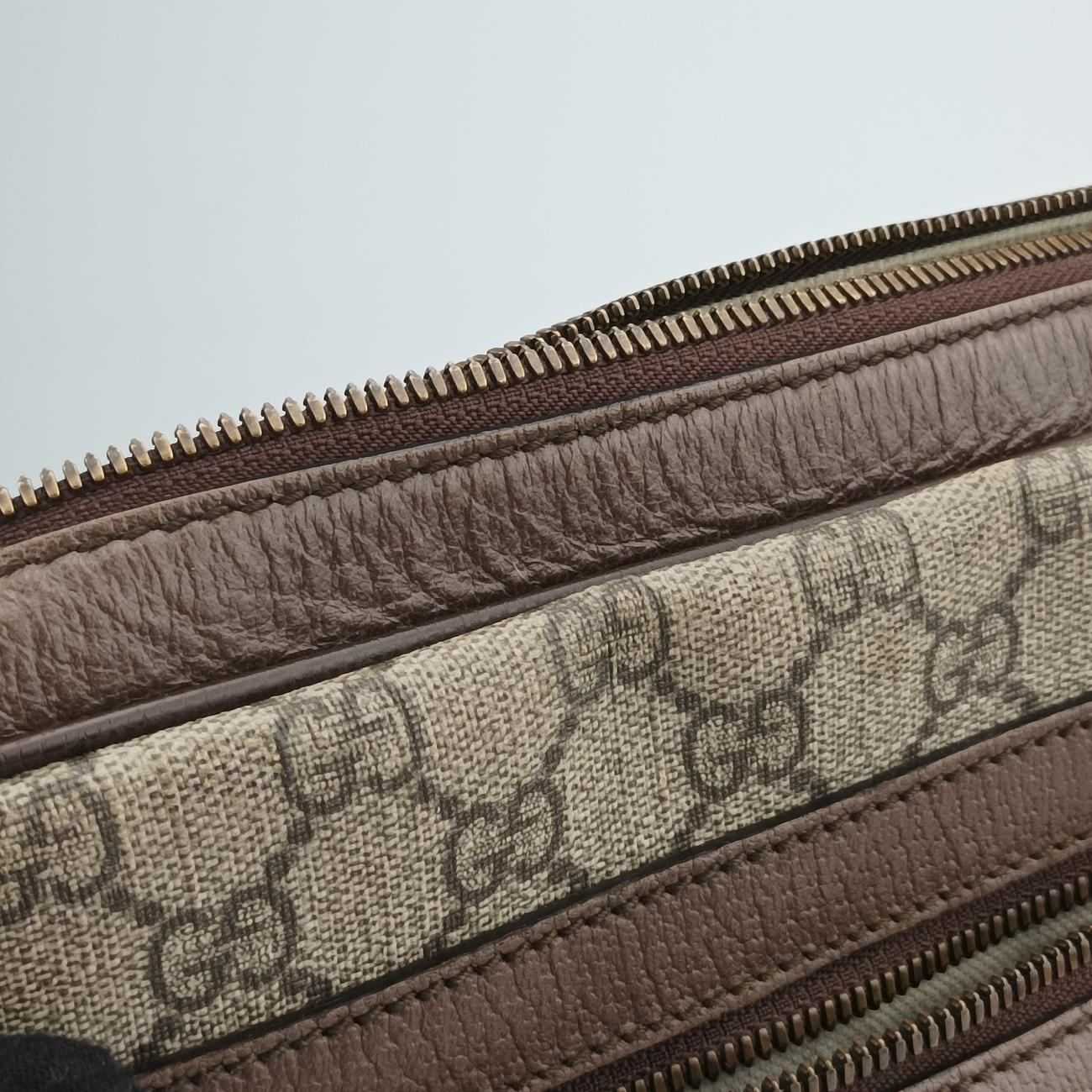 Ophidia Brown x Red x Green PVC coated canvas 547934 C028533800オフィディア ブラウン×レッド×グリーン PVCコーティングキャンバス 547934 C028533800