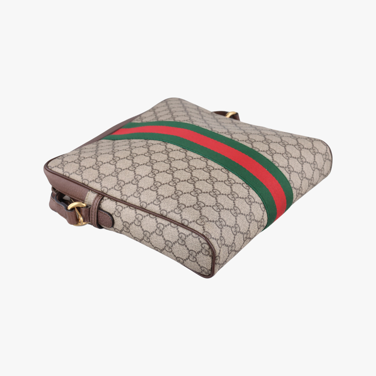 Ophidia Brown x Red x Green PVC coated canvas 547934 C028533800オフィディア ブラウン×レッド×グリーン PVCコーティングキャンバス 547934 C028533800