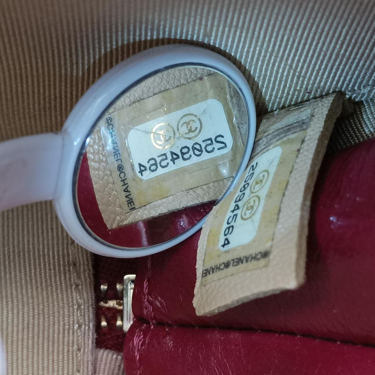 Round As Earth Rose lambskin A91946 25094564ココマーク ラウンド ローズ レッド ラムスキン A91946 25094564