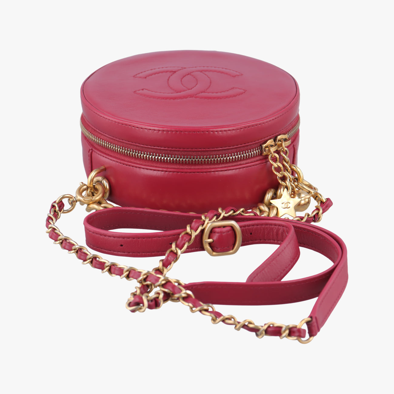 Round As Earth Rose lambskin A91946 25094564ココマーク ラウンド ローズ レッド ラムスキン A91946 25094564