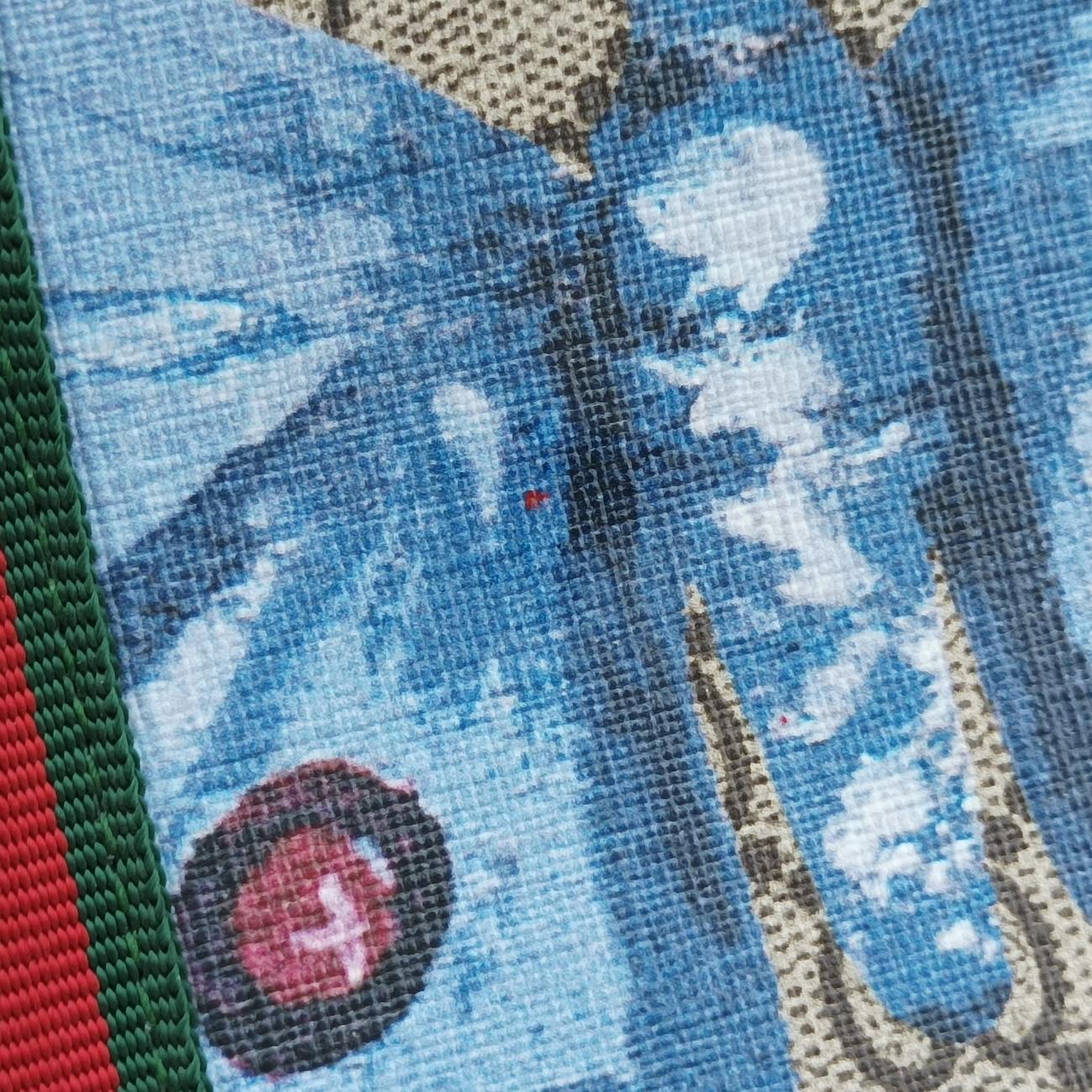 GG Supreme Sherry Line Brown×Multicolour PVC coated canvas 493610 H021891115GGスプリーム シェリーライン ブラウン×マルチカラー PVCコーティングキャンバス 493610 H021891115