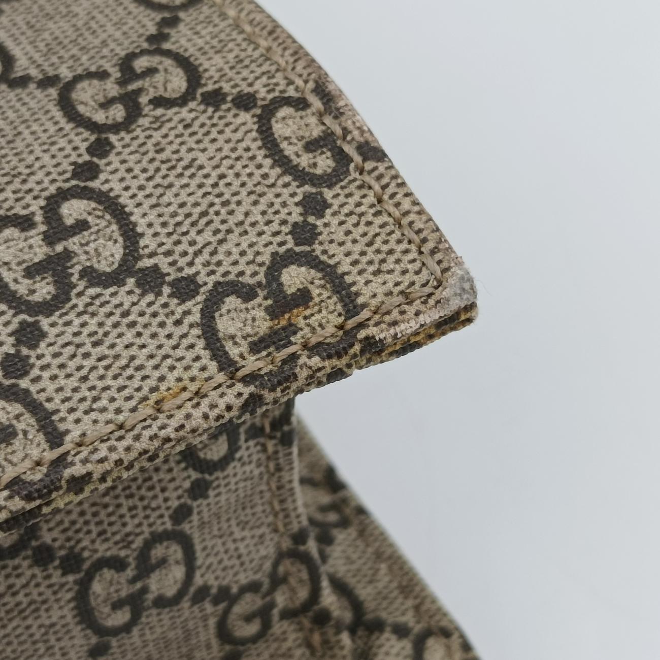 GG Supreme Sherry Line Brown×Multicolour PVC coated canvas 493610 H021891115GGスプリーム シェリーライン ブラウン×マルチカラー PVCコーティングキャンバス 493610 H021891115