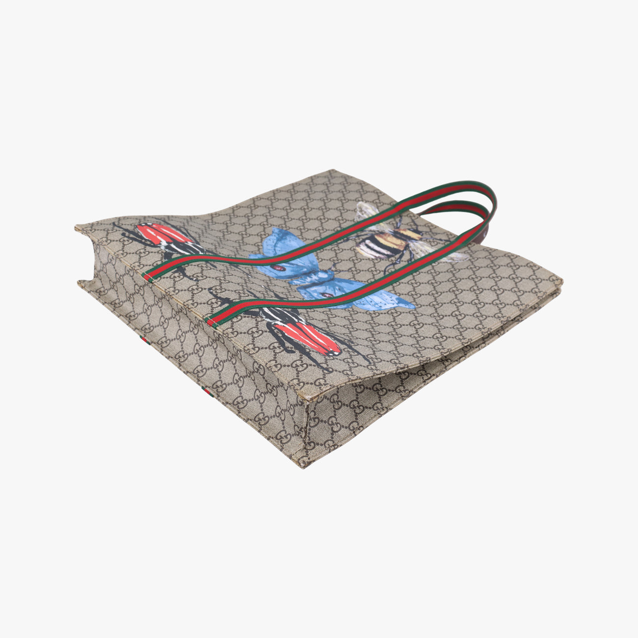 GG Supreme Sherry Line Brown×Multicolour PVC coated canvas 493610 H021891115GGスプリーム シェリーライン ブラウン×マルチカラー PVCコーティングキャンバス 493610 H021891115