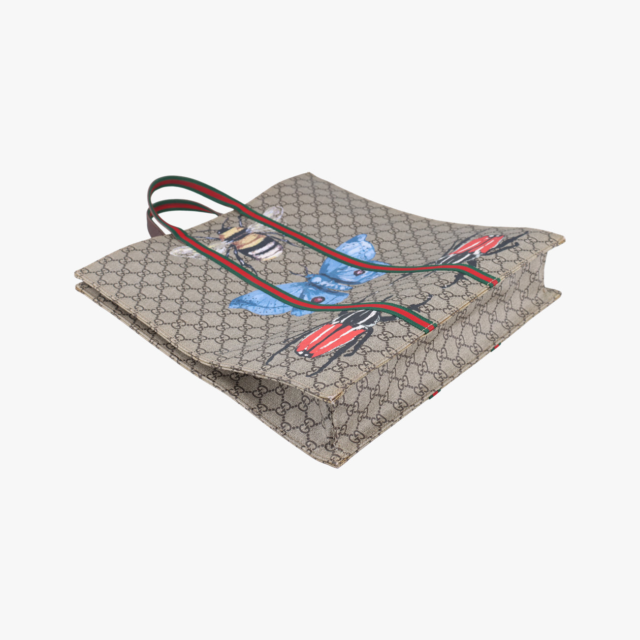 GG Supreme Sherry Line Brown×Multicolour PVC coated canvas 493610 H021891115GGスプリーム シェリーライン ブラウン×マルチカラー PVCコーティングキャンバス 493610 H021891115