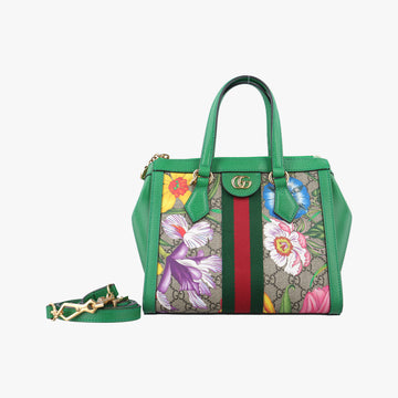 Ophidia Beige×Green×Multicolour PVC coated canvas 547551 F030575041オフィディア ベージュ×グリーン×マルチカラー PVCコーティングキャンバス 547551 F030575041