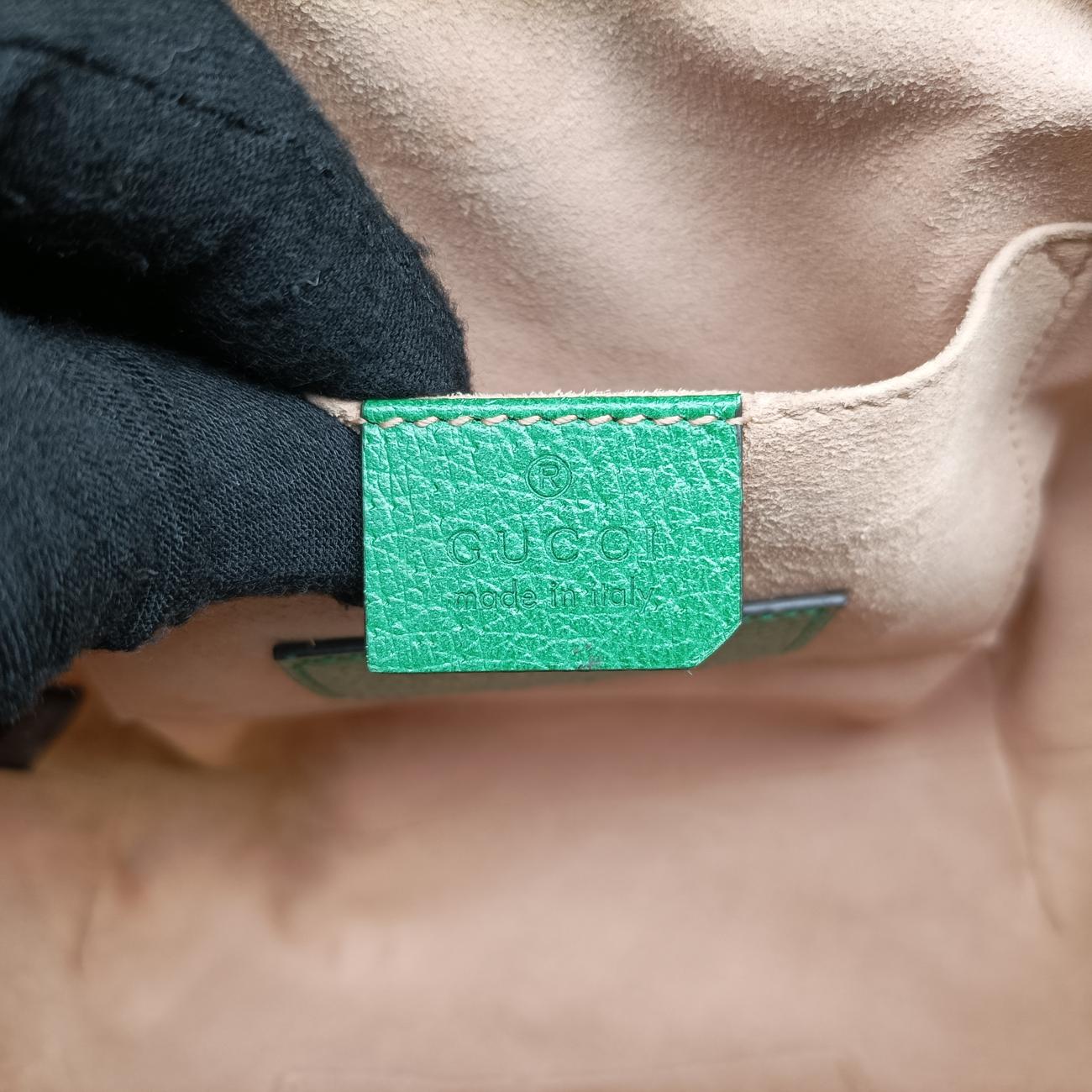 Ophidia Beige×Green×Multicolour PVC coated canvas 547551 F030575041オフィディア ベージュ×グリーン×マルチカラー PVCコーティングキャンバス 547551 F030575041