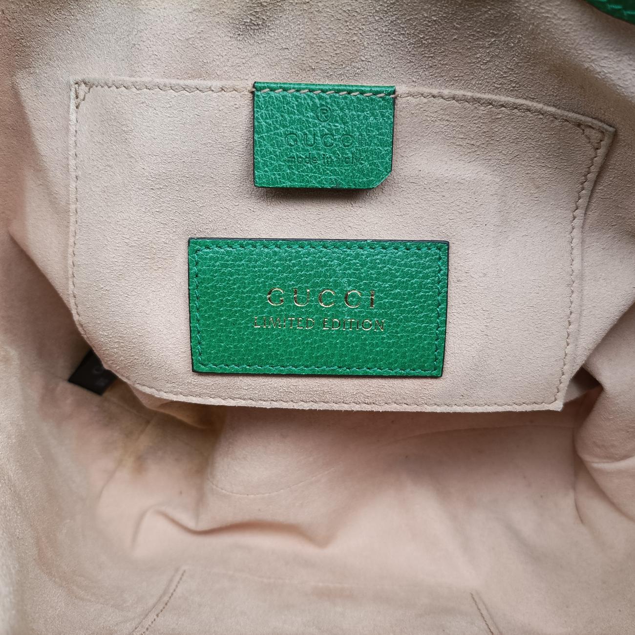 Ophidia Beige×Green×Multicolour PVC coated canvas 547551 F030575041オフィディア ベージュ×グリーン×マルチカラー PVCコーティングキャンバス 547551 F030575041