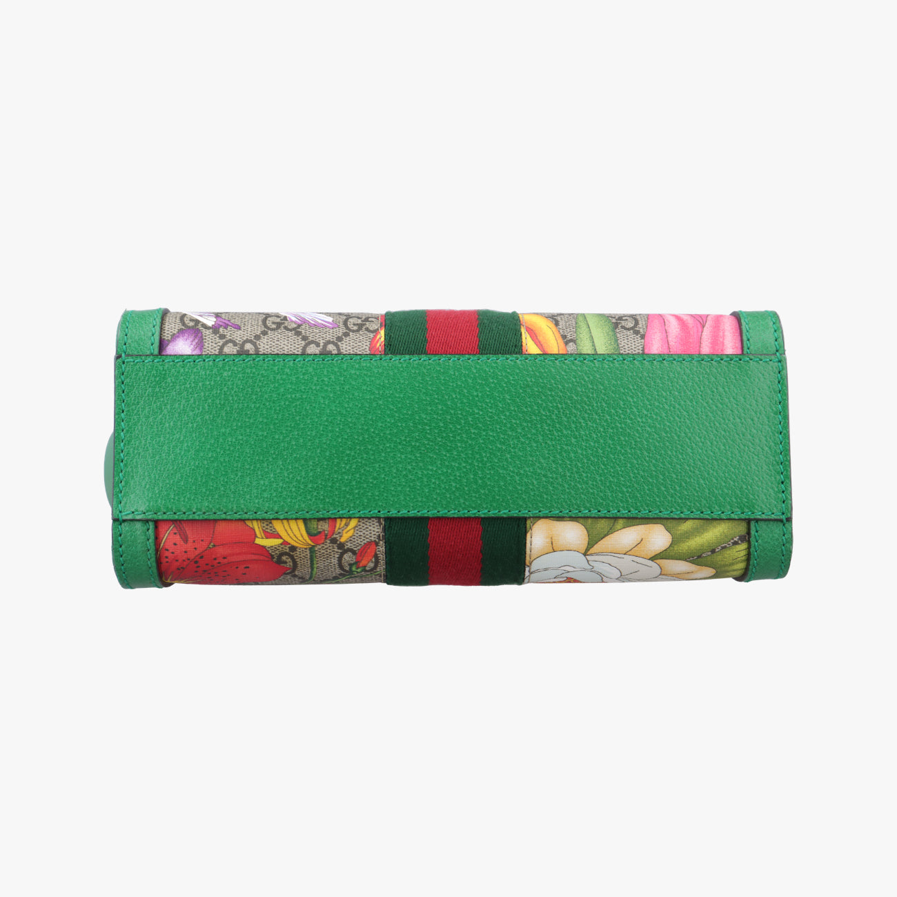 Ophidia Beige×Green×Multicolour PVC coated canvas 547551 F030575041オフィディア ベージュ×グリーン×マルチカラー PVCコーティングキャンバス 547551 F030575041