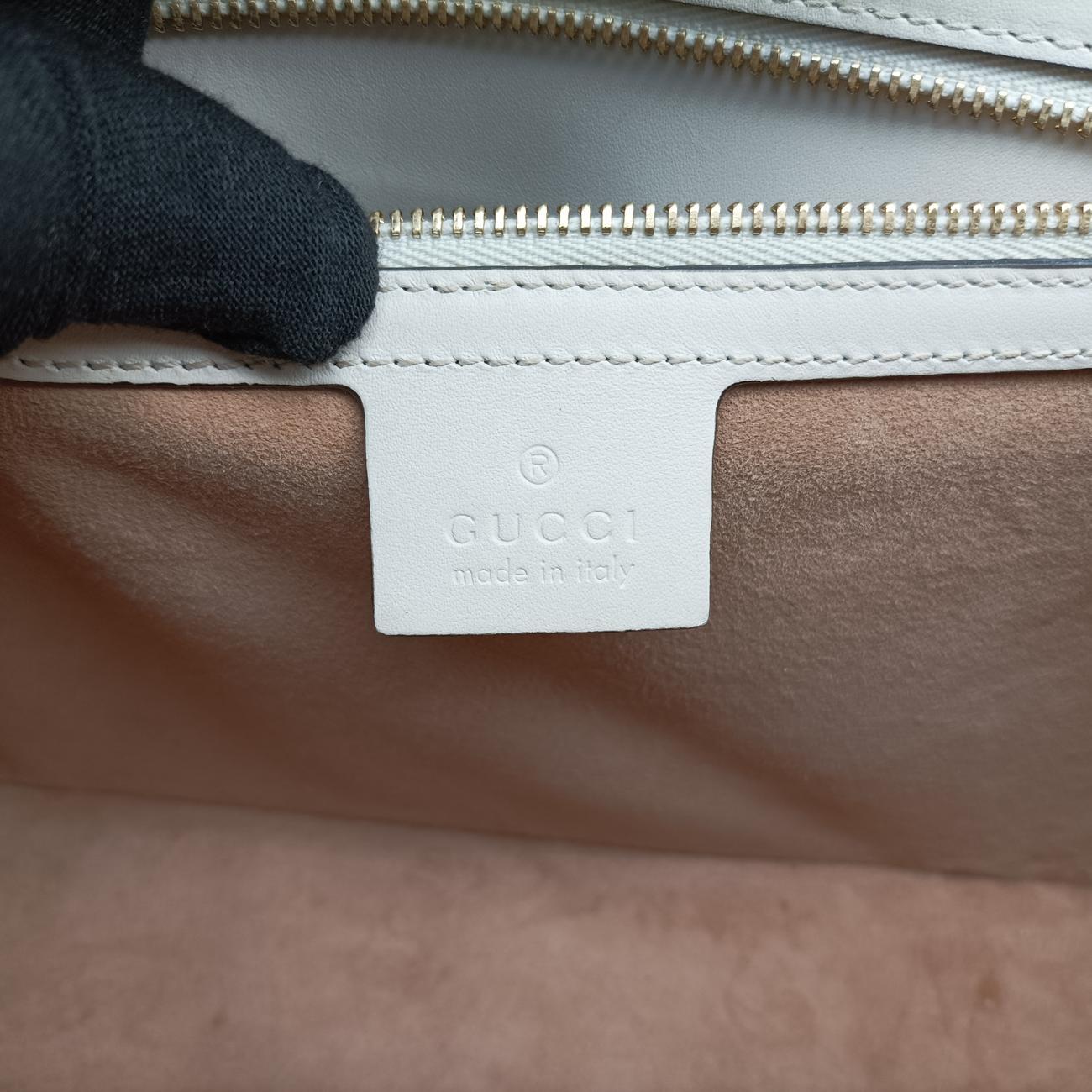 Sylvie white× black× red Leather 421882 I022123214シルヴィ ホワイト×ブラック×レッド レザー 421882 I022123214