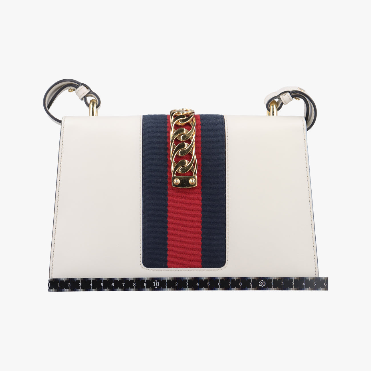 Sylvie white× black× red Leather 421882 I022123214シルヴィ ホワイト×ブラック×レッド レザー 421882 I022123214