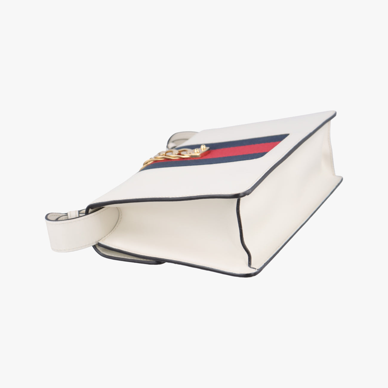 Sylvie white× black× red Leather 421882 I022123214シルヴィ ホワイト×ブラック×レッド レザー 421882 I022123214