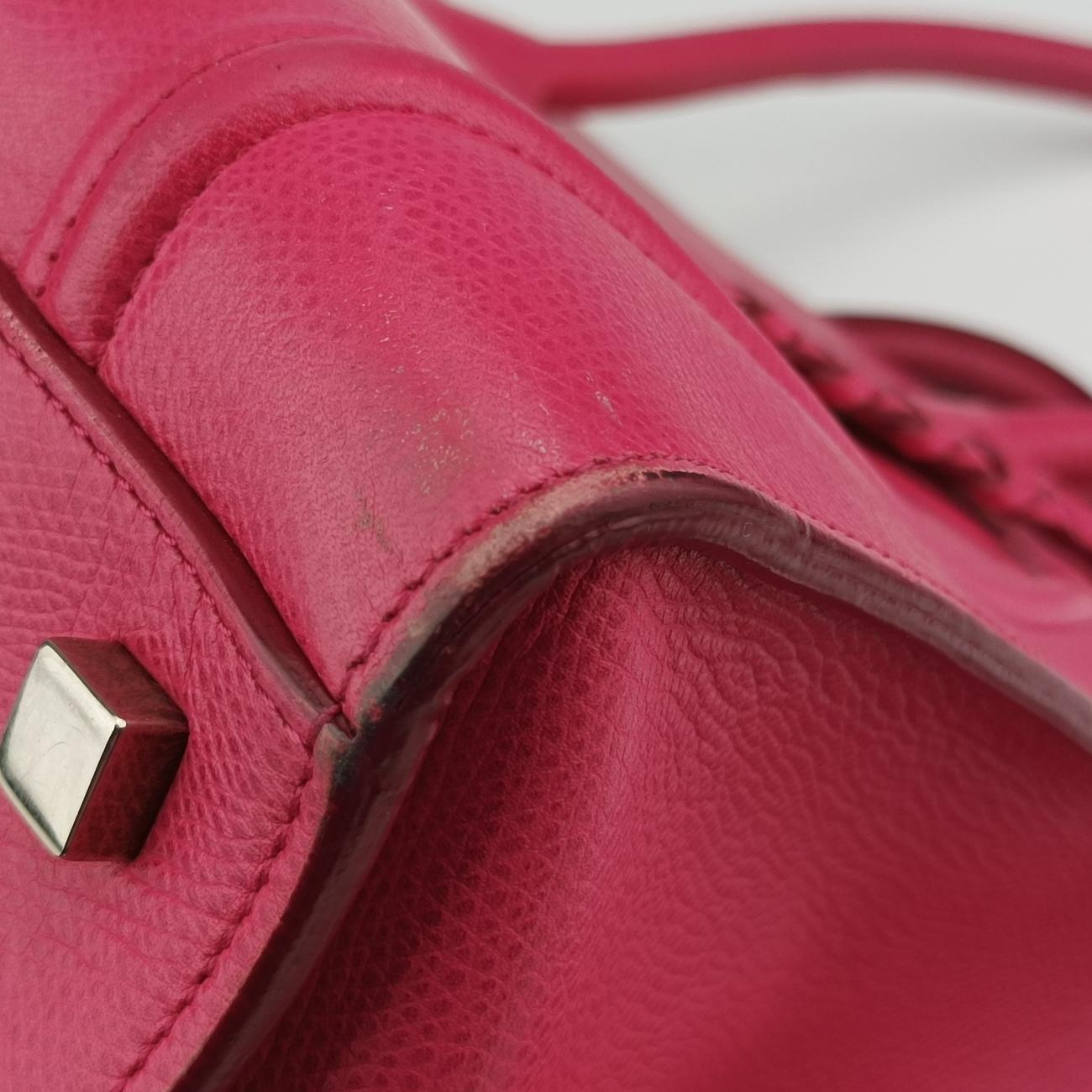 Luggage Small Square Phantom Rose Leather F-LA-0144ラゲージスモールスクエアファントム ローズ レッド レザー F-LA-0144