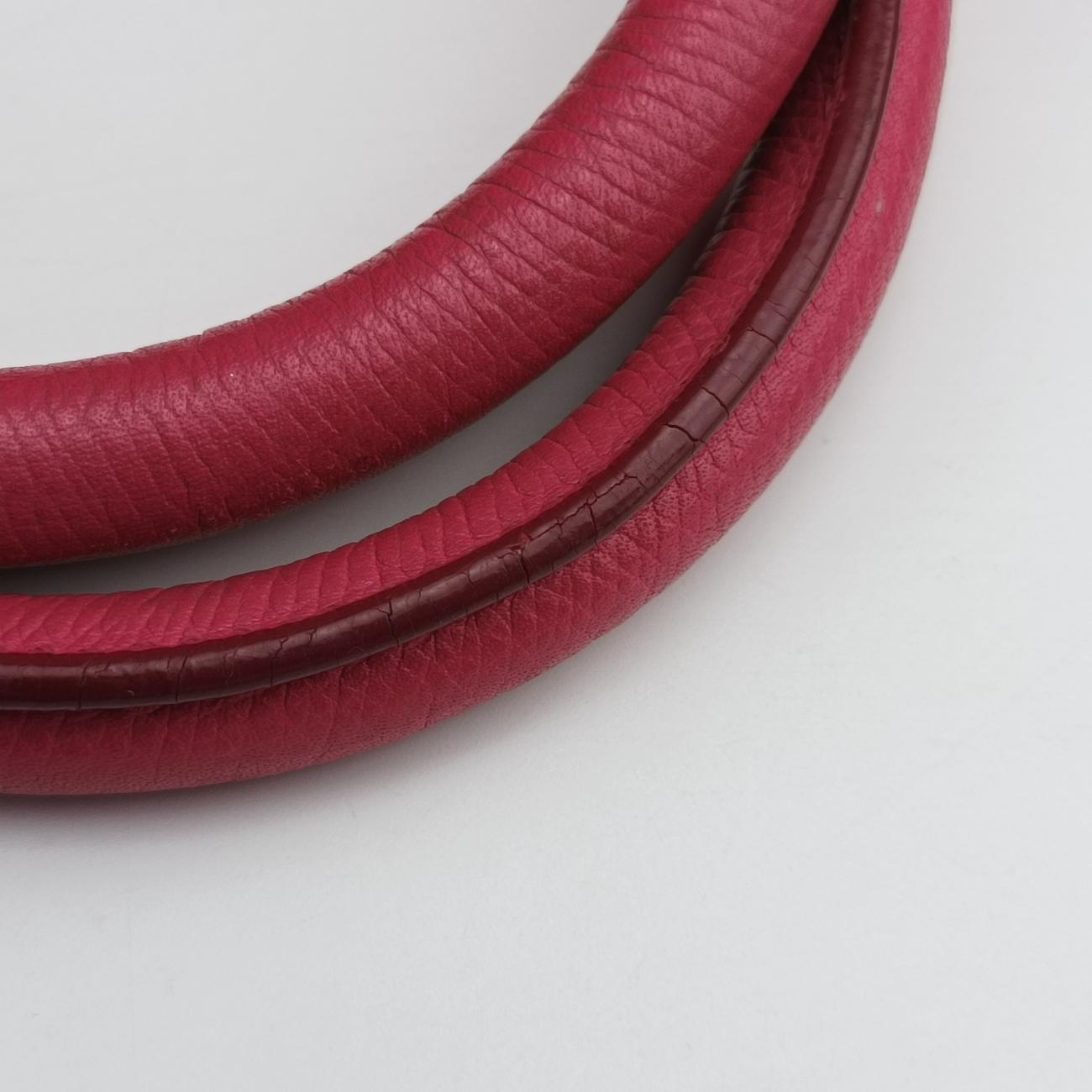 Luggage Small Square Phantom Rose Leather F-LA-0144ラゲージスモールスクエアファントム ローズ レッド レザー F-LA-0144