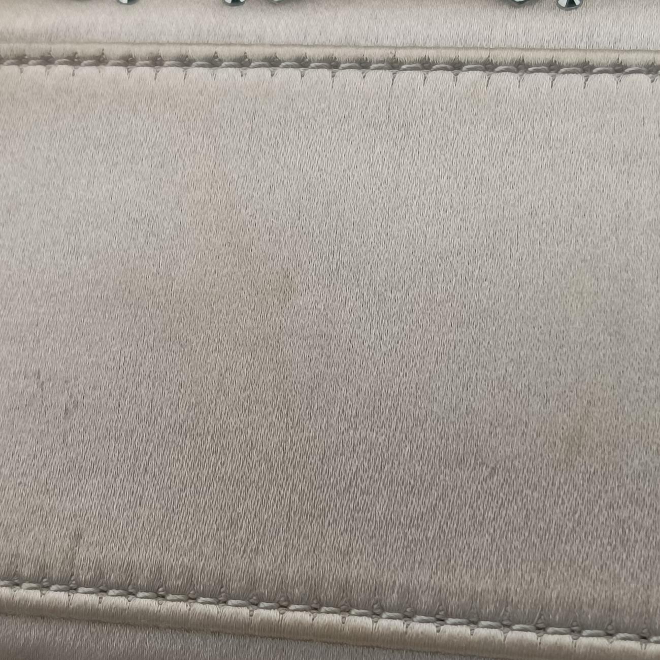 Satin Crystal Cannage Mini Lady Dior Grey satin 02-MA-1118サテンクリスタル カナージュ ミニ レディ ディオール グレー サテン 02-MA-1118