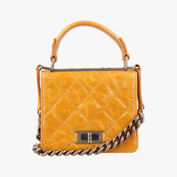 2.55 Rita Matelasse Yellow Leather A66815 157556352.55マトラッセ イエロー レザー A66815 15755635