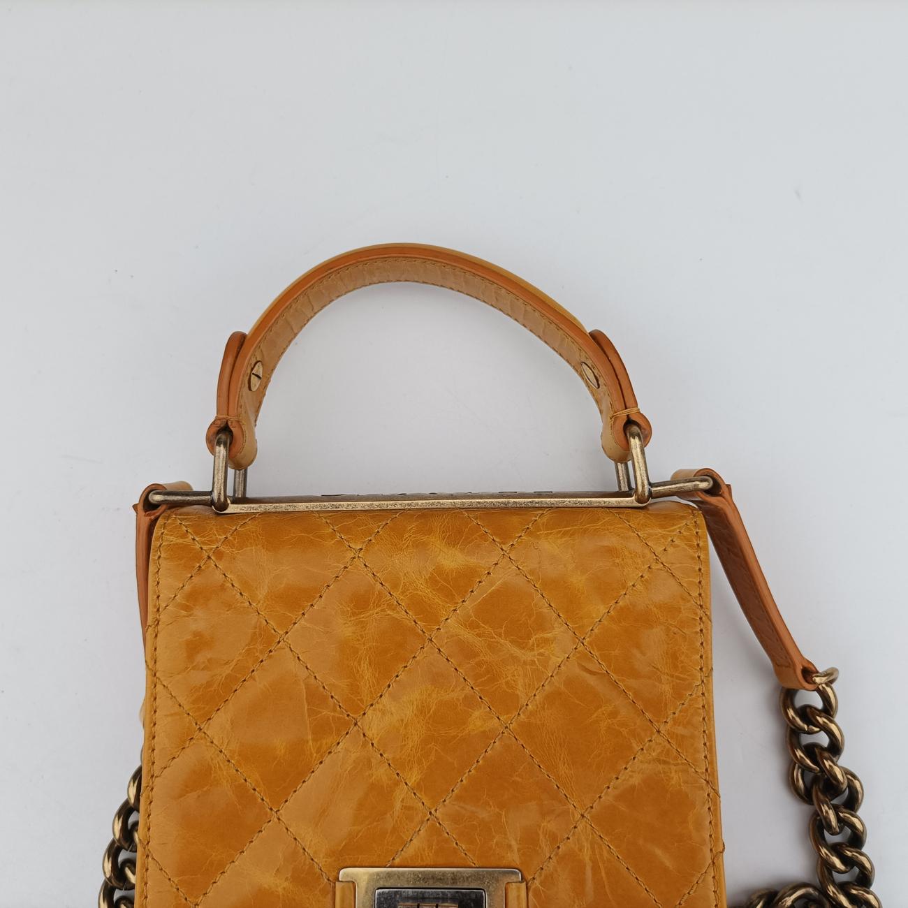 2.55 Rita Matelasse Yellow Leather A66815 157556352.55マトラッセ イエロー レザー A66815 15755635