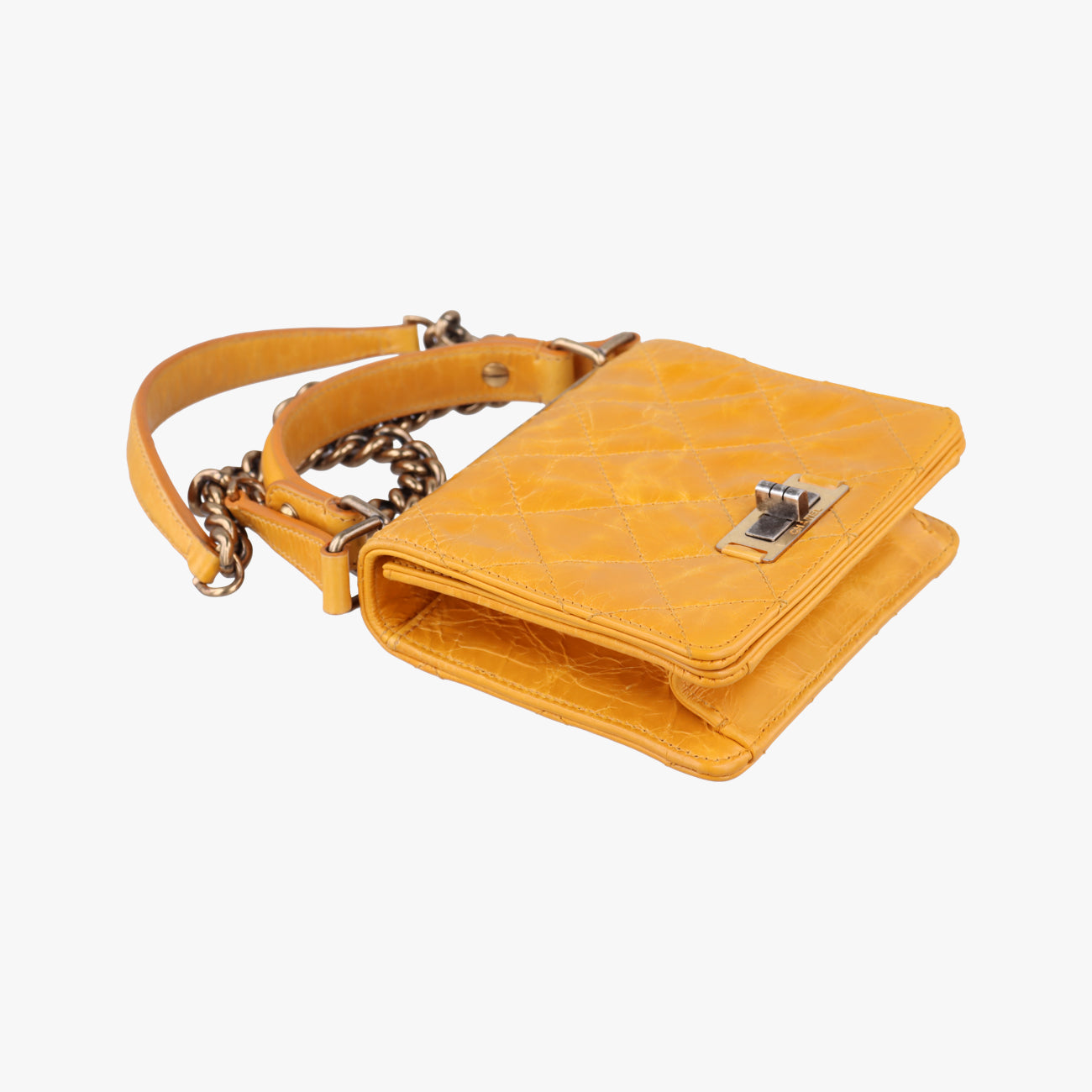 2.55 Rita Matelasse Yellow Leather A66815 157556352.55マトラッセ イエロー レザー A66815 15755635