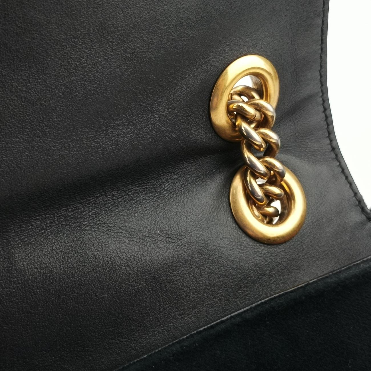 GG Marmont Black×multicolor velour 443496 E022580653GGマーモント ブラック×マルチカラー ベルベット 443496 E022580653