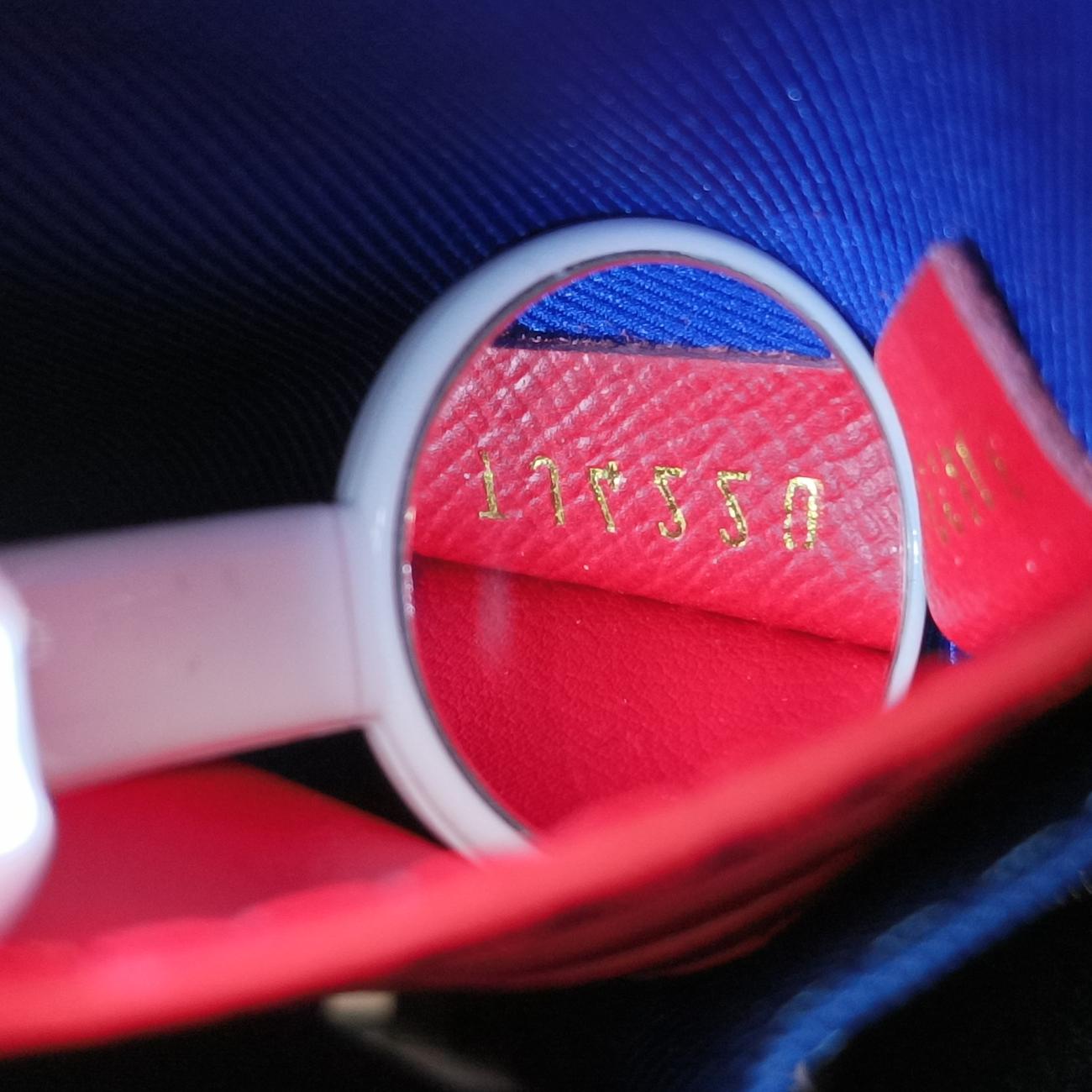 LV x NBA SOFT TRANK  PHONE BOX Antarctica x Red x White Monogram Canvas×calf leather M80101 TJ4220 IC ChipLV x NBA ソフトトランク フォーンボックス アンタークティカ×レッド×ホワイト モノグラムキャンバス×カーフレザー M80101 TJ4220 ICチップ