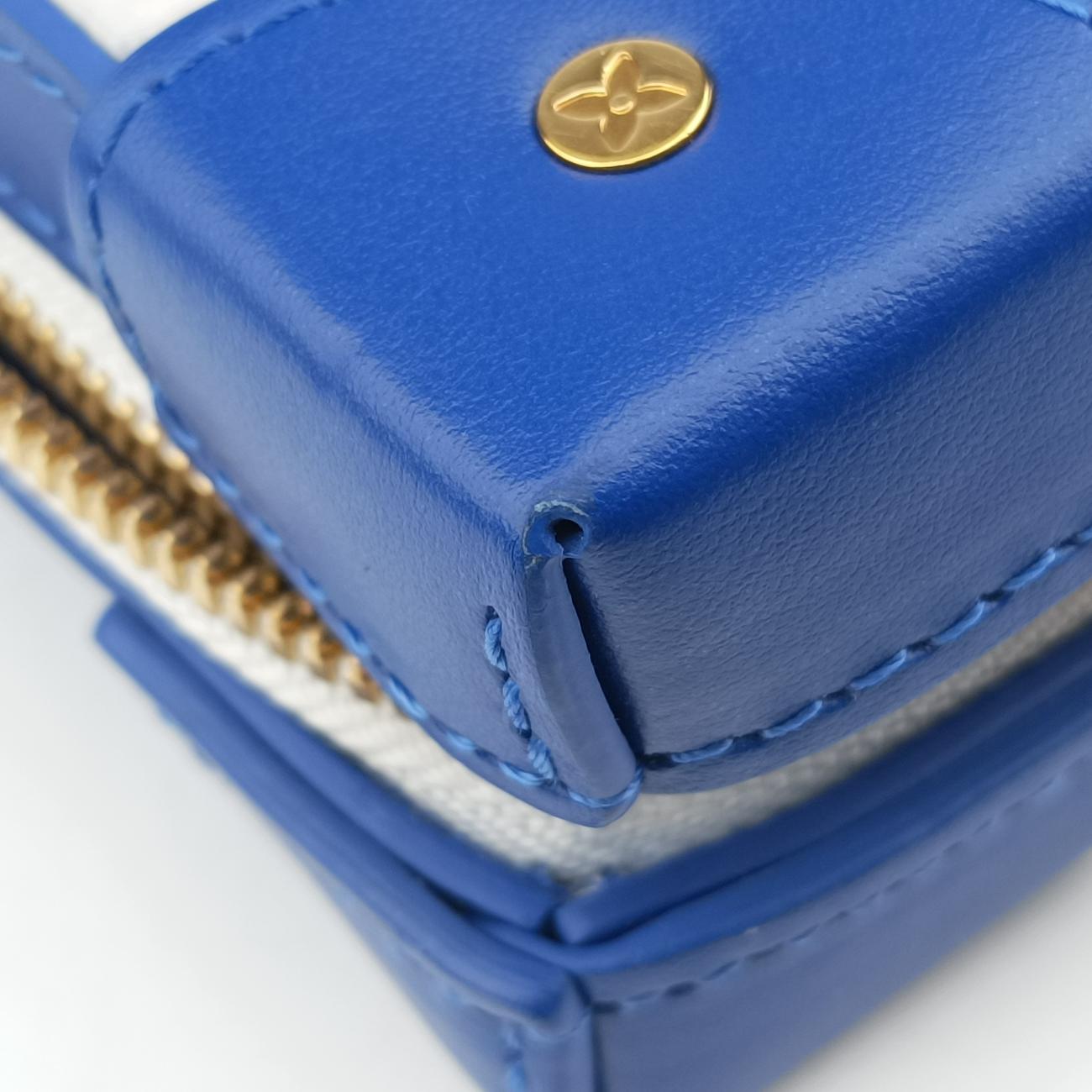 LV x NBA SOFT TRANK  PHONE BOX Antarctica x Red x White Monogram Canvas×calf leather M80101 TJ4220 IC ChipLV x NBA ソフトトランク フォーンボックス アンタークティカ×レッド×ホワイト モノグラムキャンバス×カーフレザー M80101 TJ4220 ICチップ