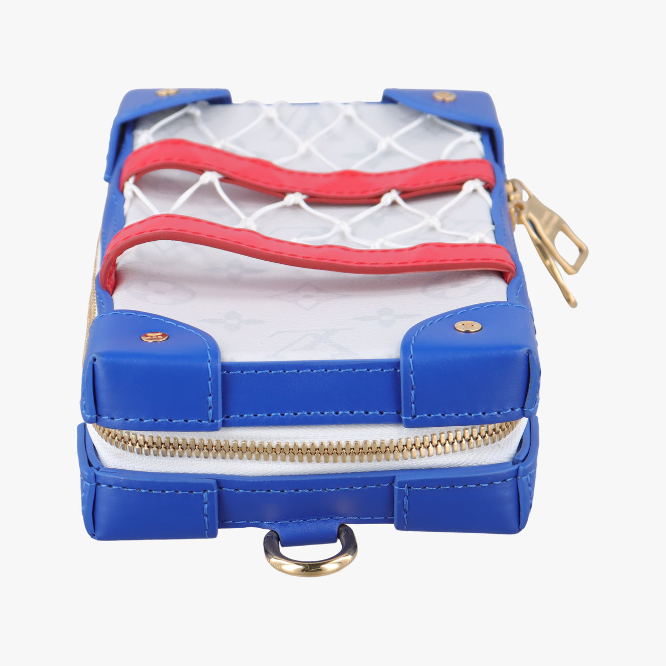 LV x NBA SOFT TRANK  PHONE BOX Antarctica x Red x White Monogram Canvas×calf leather M80101 TJ4220 IC ChipLV x NBA ソフトトランク フォーンボックス アンタークティカ×レッド×ホワイト モノグラムキャンバス×カーフレザー M80101 TJ4220 ICチップ