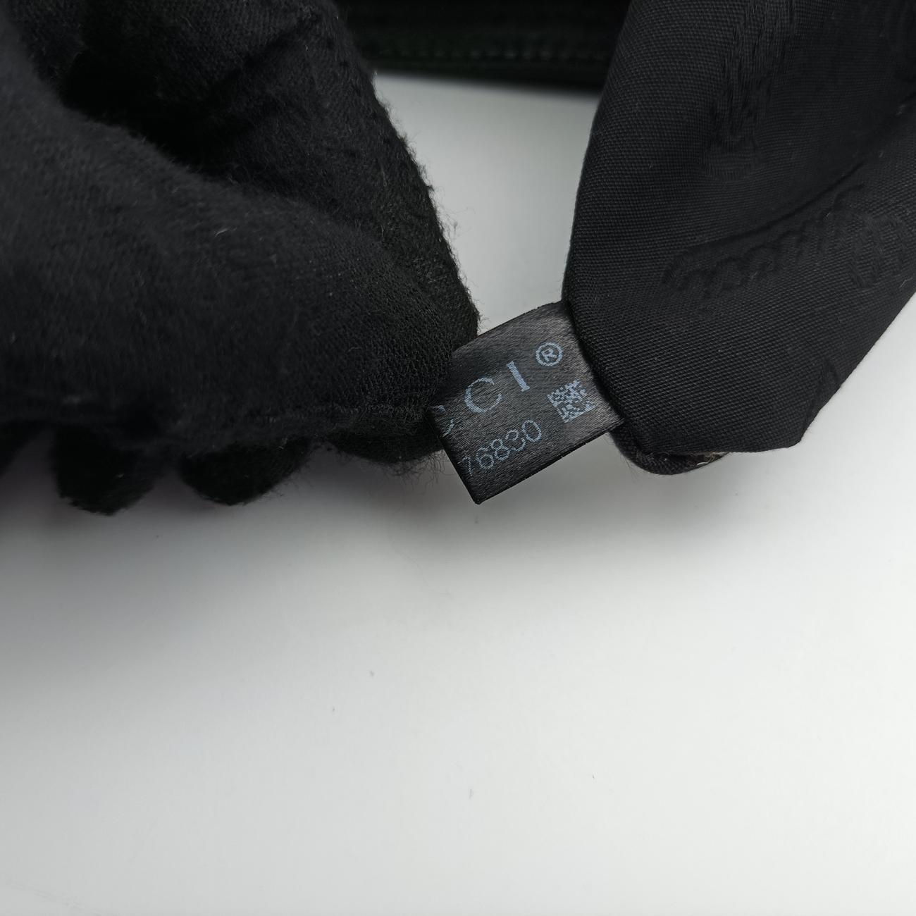 GG Imprime Web Black PVC coated canvas 269379 H010476830GGプリントウェブ ブラック PVCコーティングキャンバス 269379 H010476830