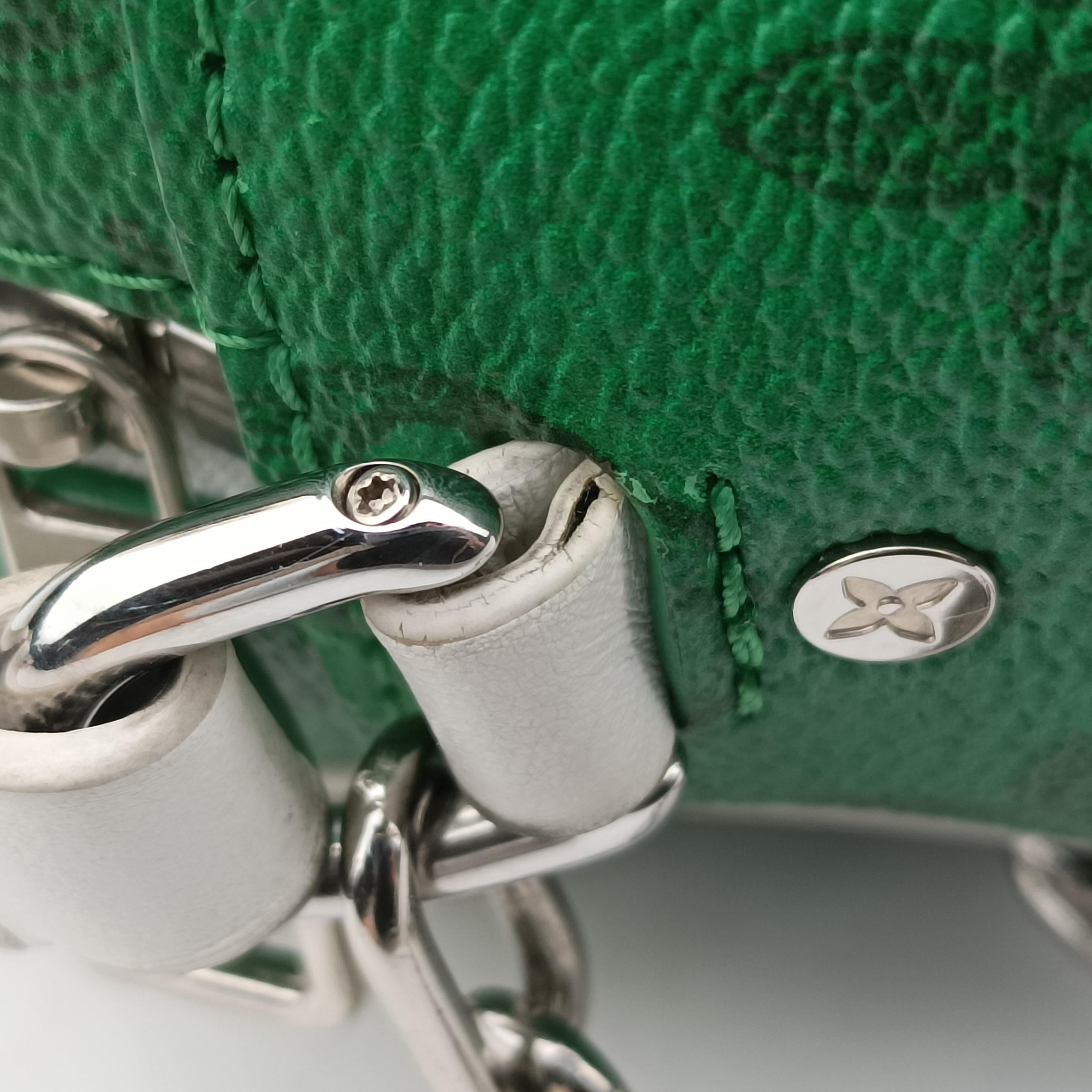 Mini Soft Trunk Green×White Monogram canvas M80816 IC Chipニ ソフトトランク グリーン×ホワイト モノグラムキャンバス M80816 ICチップ