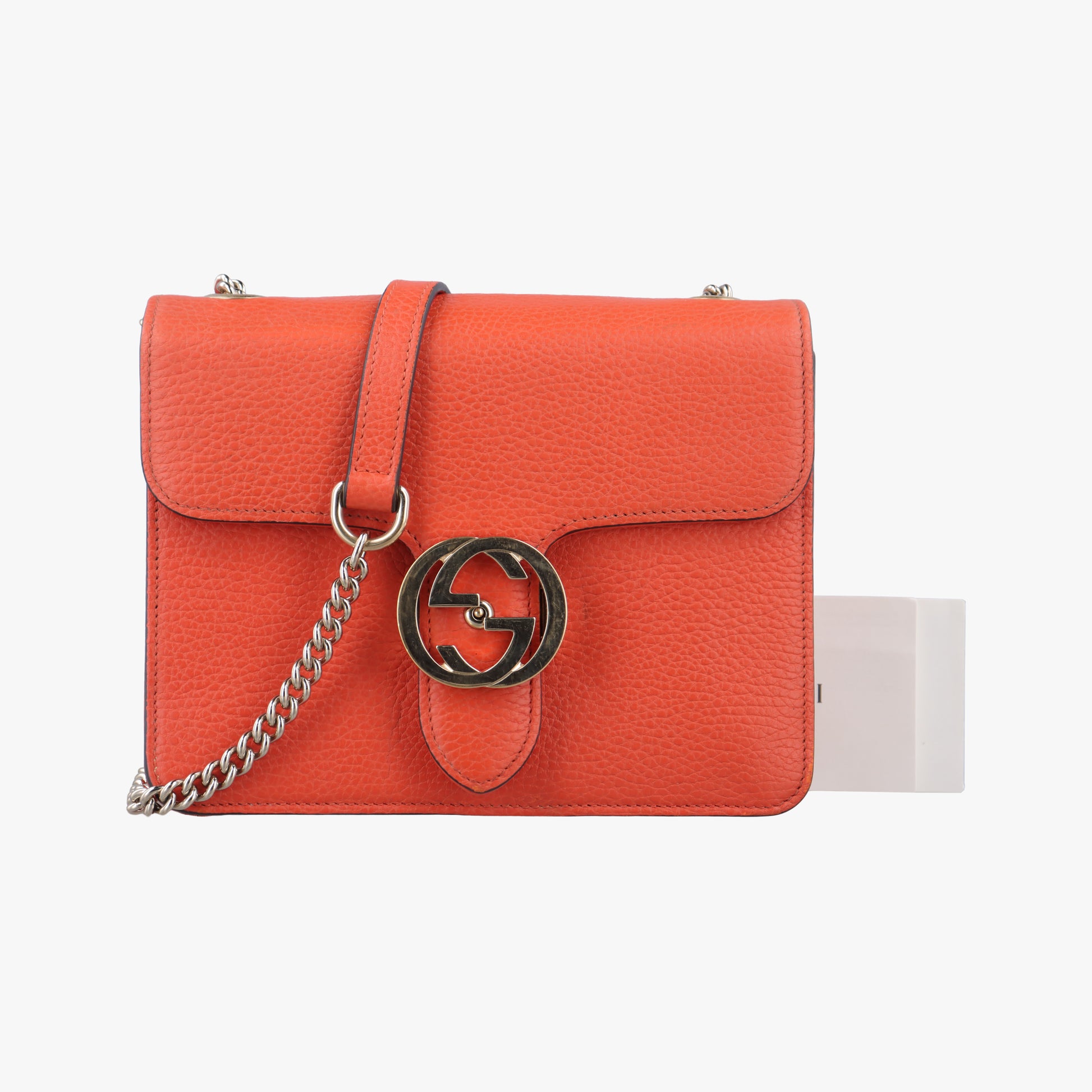 Interlocking G Orange Leather 510304 H026541687インターロッキングG オレンジ レザー 510304 H026541687