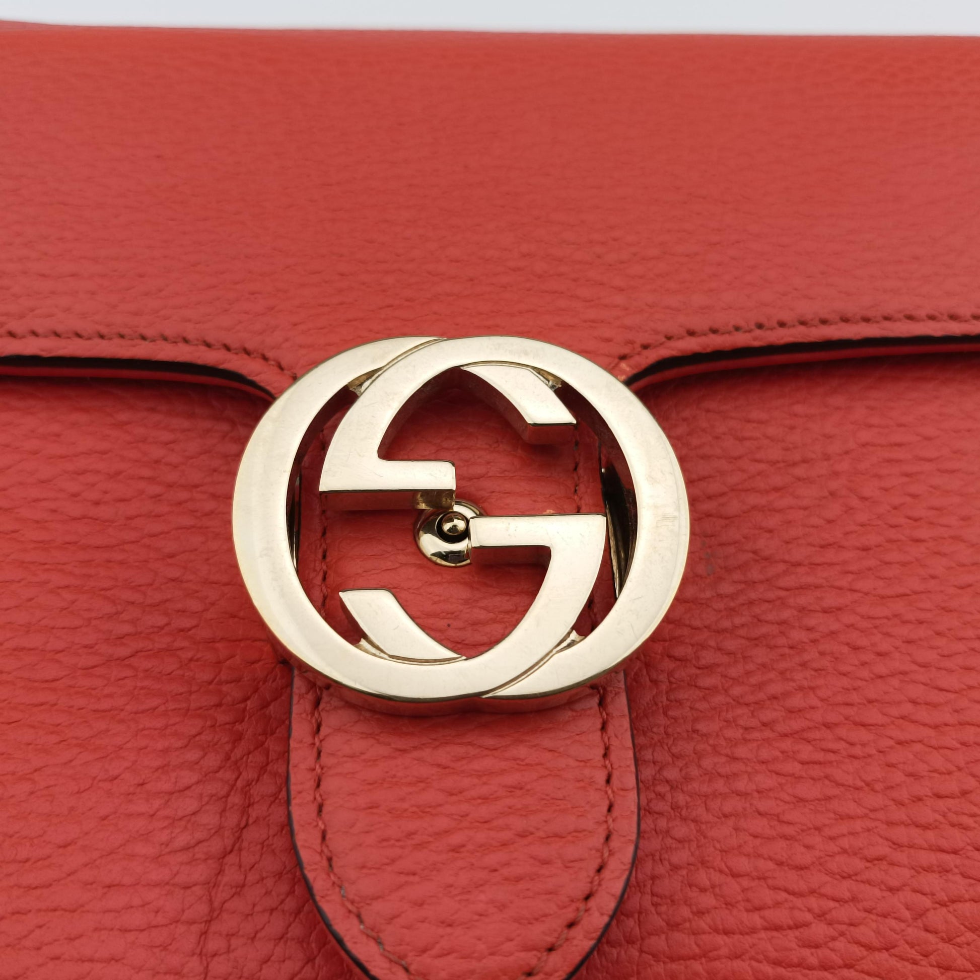 Interlocking G Orange Leather 510304 H026541687インターロッキングG オレンジ レザー 510304 H026541687