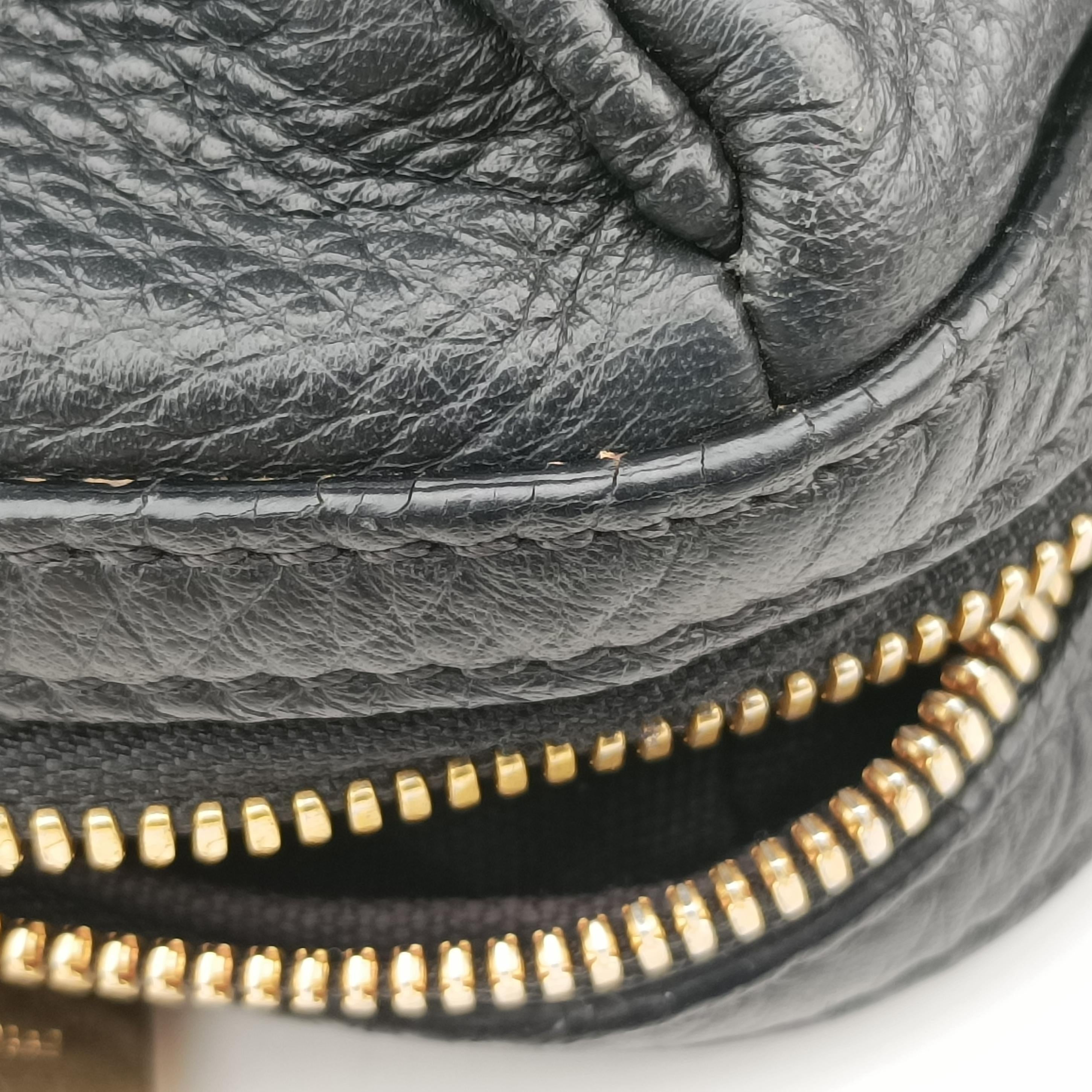 La Medusa Palazzo bowling Black Leather CLG072305365918ラ メドゥーサ パラッツォ ボウリング ブラック レザー CLG072305365918