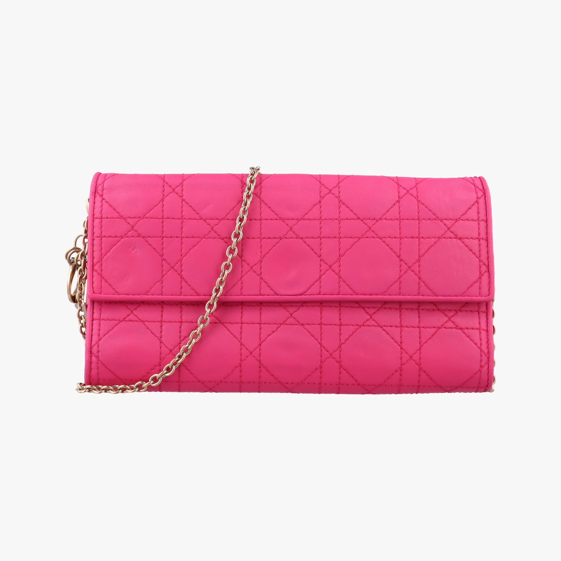 Lady Dior cannage Pink lambskin 02-LU-0143レディディオール カナージュ ピンク ラムスキン 02-LU-0143