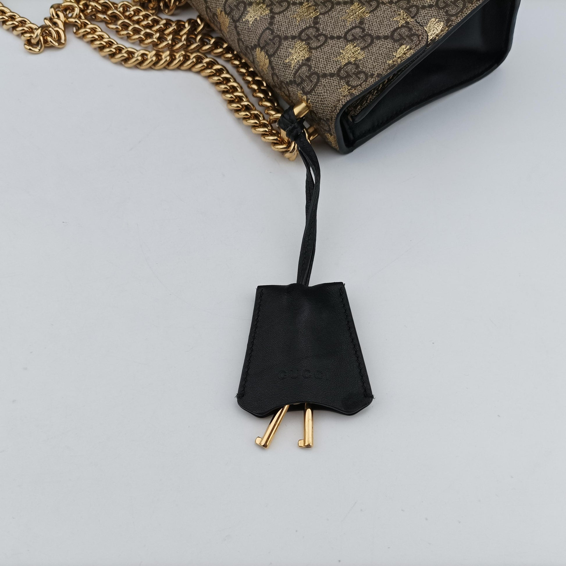 Padlock beige×Multicolour PVC coated canvas 409487 G026494280パドロック ベージュ×マルチカラー PVCコーティングキャンバス 409487 G026494280