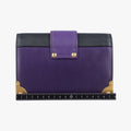 Cahier Purple×Black Leather×SAFFIANO 1BD045 25カイエ パープル×ブラック レザー×サフィアーノ 1BD045 25