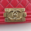 BOY CHANEL Red Leather A67086 17631774ボーイシャネル レッド レザー A67086 17631774