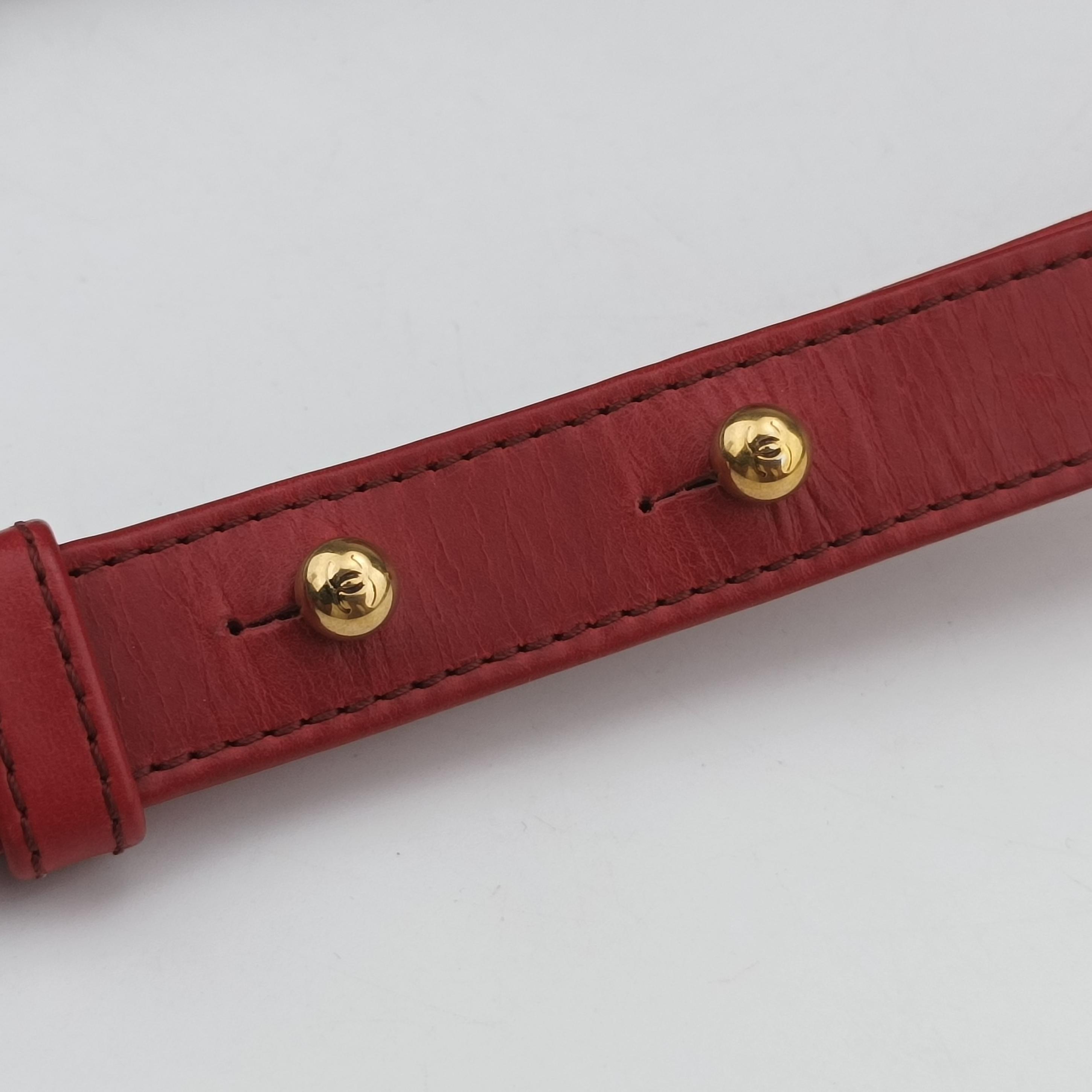 BOY CHANEL Red Leather A67086 17631774ボーイシャネル レッド レザー A67086 17631774