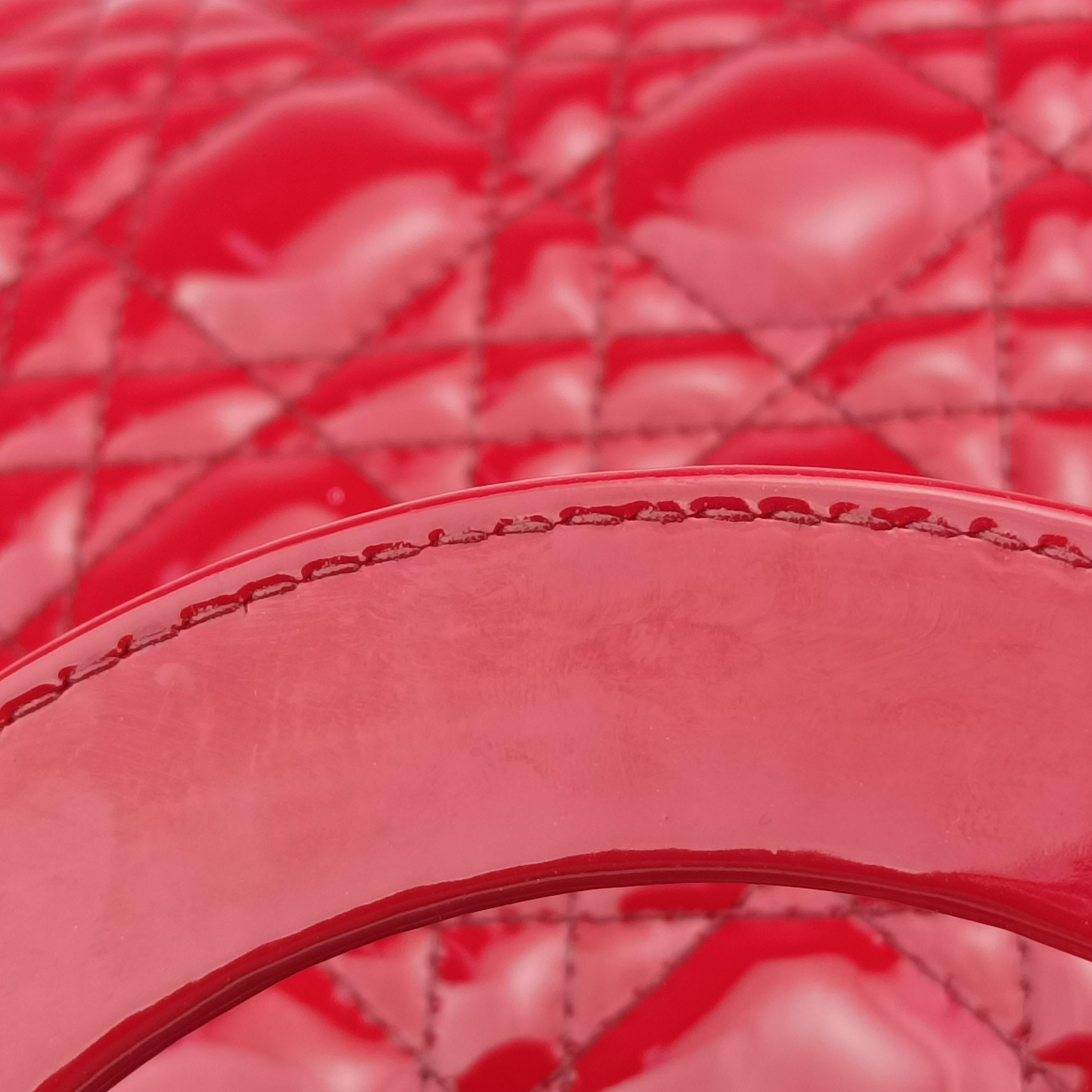 Lady Dior Red patent 16-BO-0191 Bレディディオール レッド パテント 16-BO-0191 B