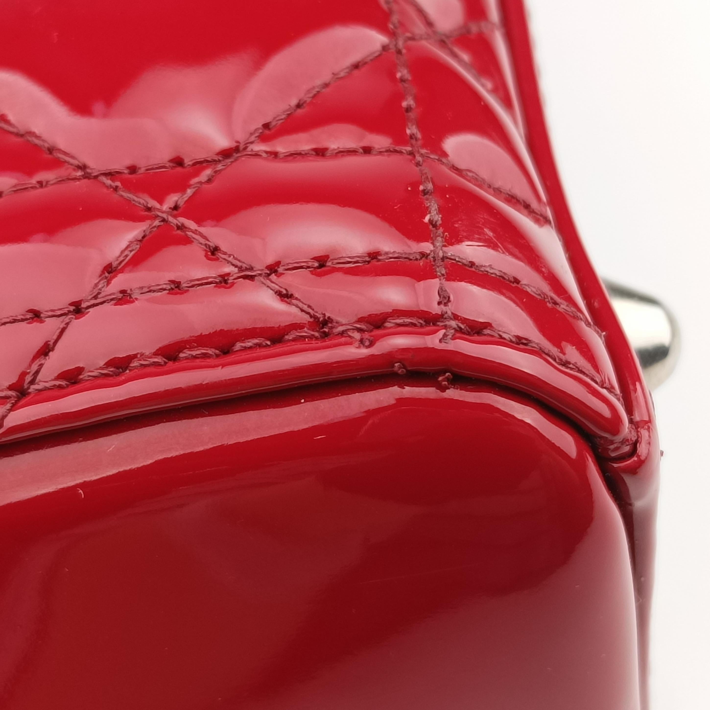 Lady Dior Red patent 16-BO-0191 Bレディディオール レッド パテント 16-BO-0191 B