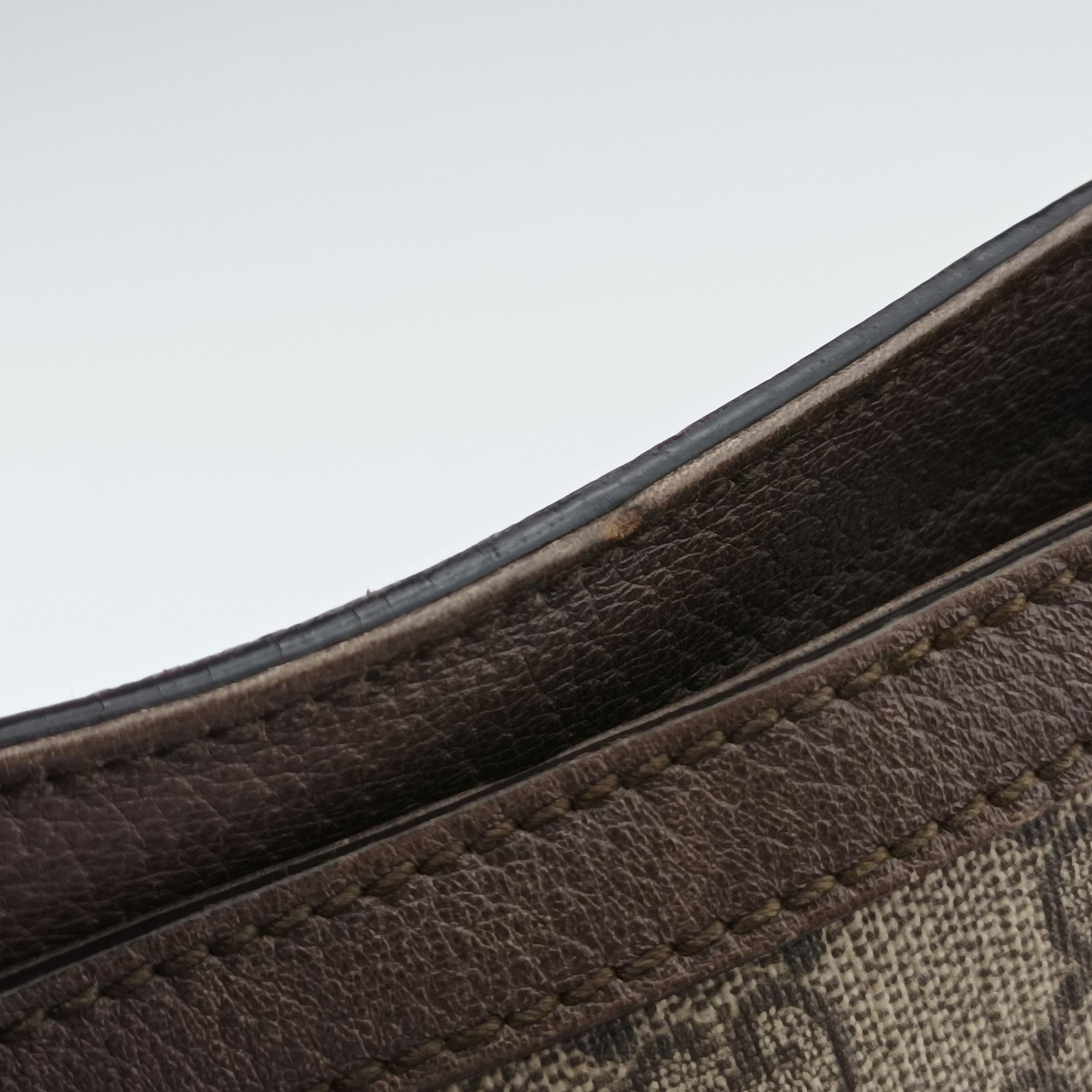 Dionysus beige×Brown PVC coated canvas 499622 B024033910ディオニュソス ベージュ×ブラウン PVCコーティングキャンバス 499622 B024033910