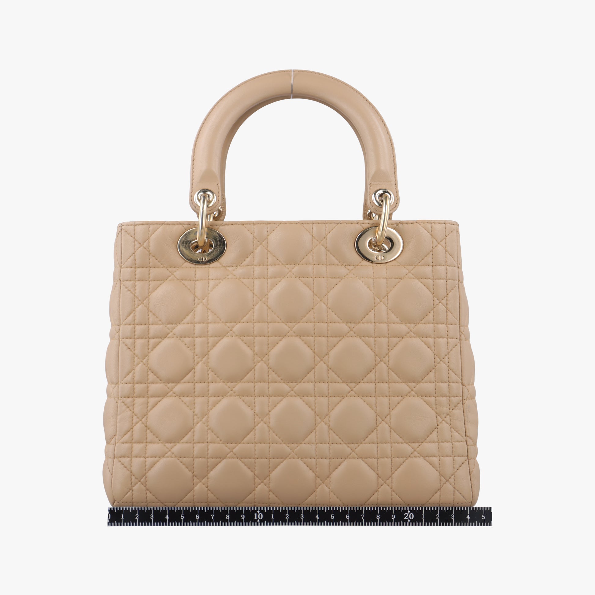Lady Dior Beige lambskin 08-MA-0112レディディオール ベージュ ラムスキン 08-MA-0112