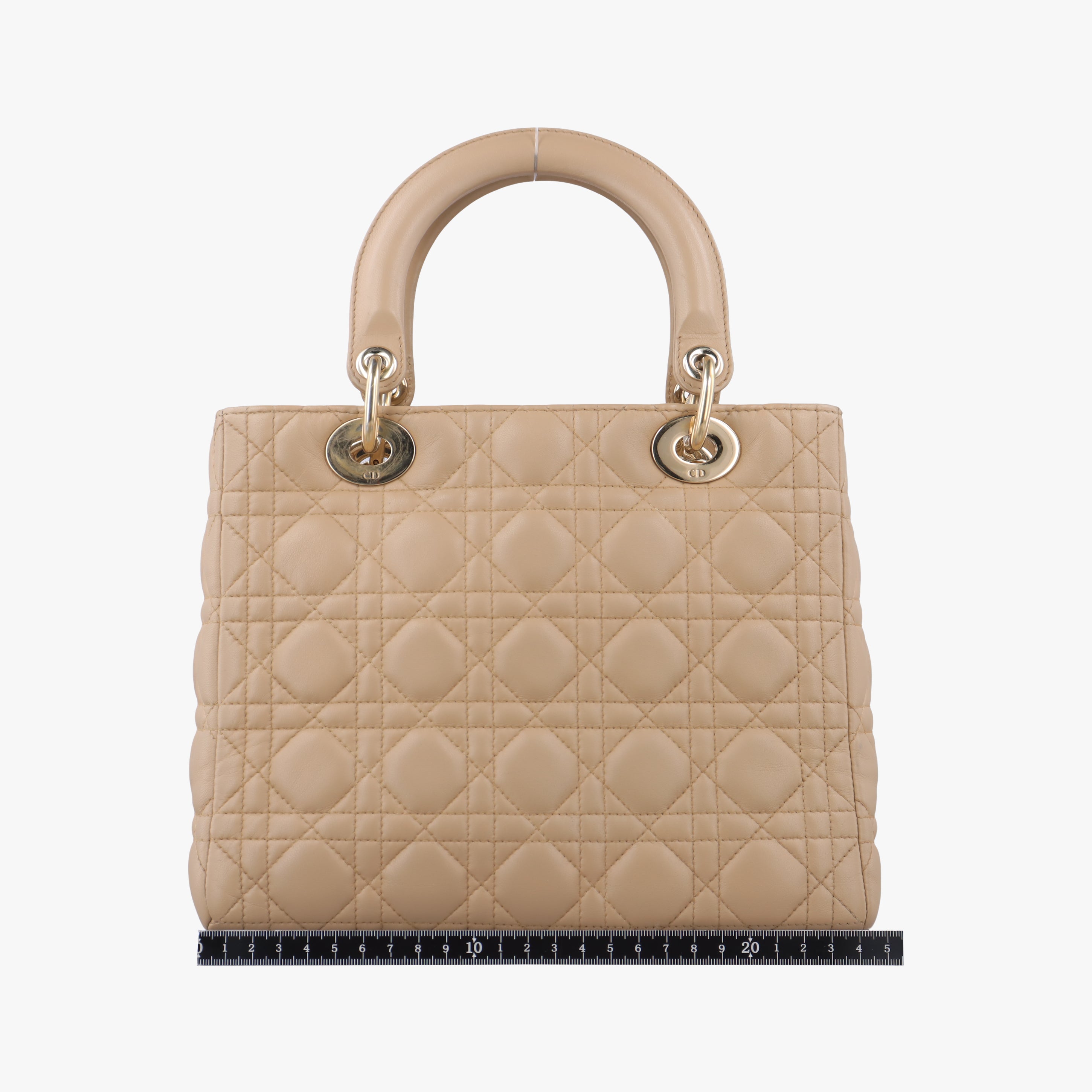 Lady Dior Beige lambskin 08-MA-0112レディディオール ベージュ ラムスキン 08-MA-0112