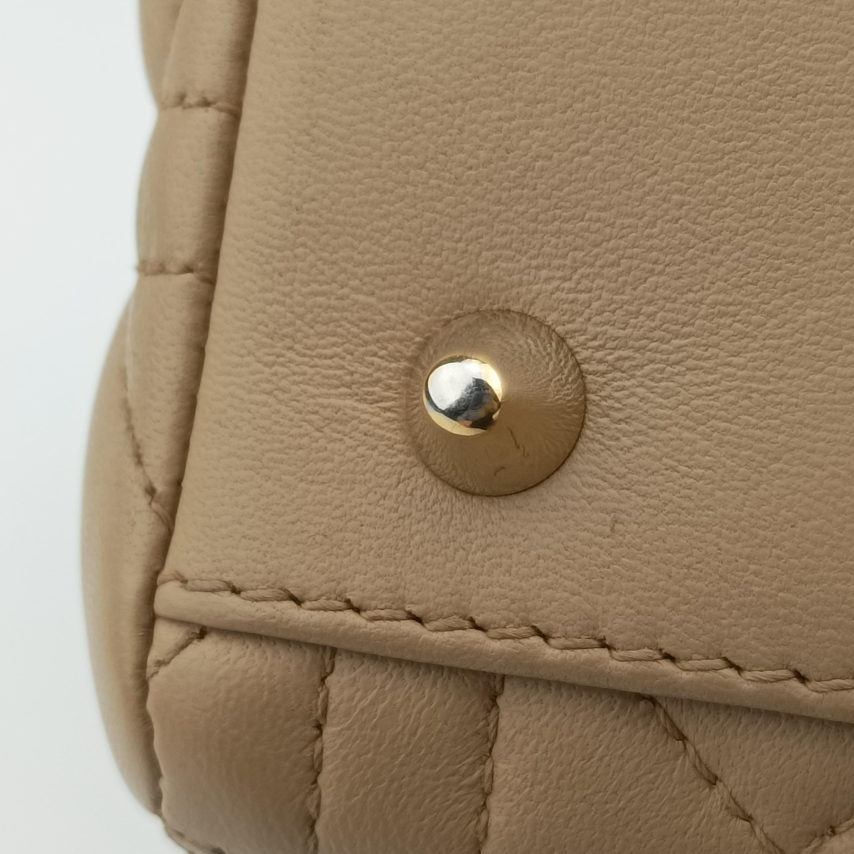 Lady Dior Beige lambskin 08-MA-0112レディディオール ベージュ ラムスキン 08-MA-0112