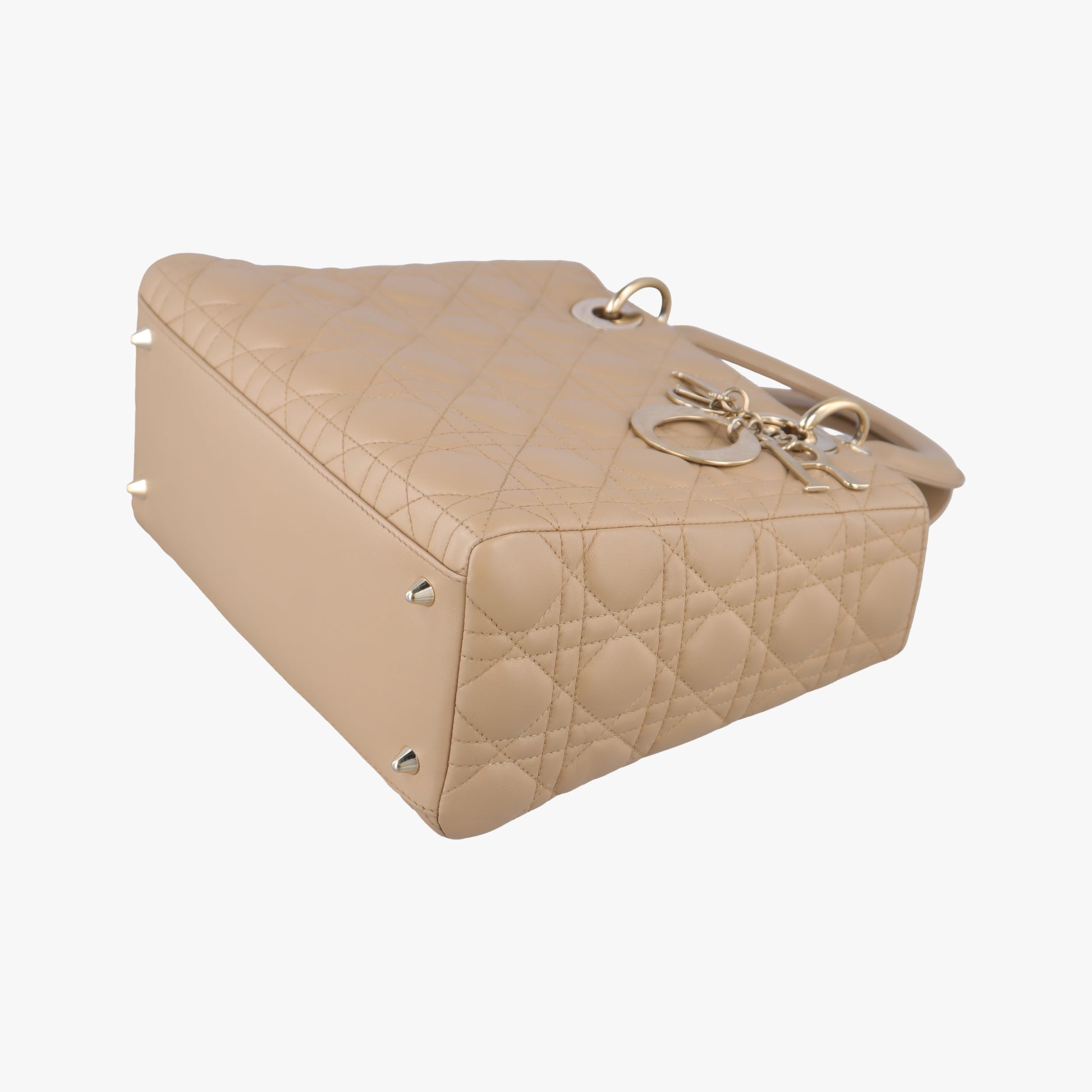 Lady Dior Beige lambskin 08-MA-0112レディディオール ベージュ ラムスキン 08-MA-0112