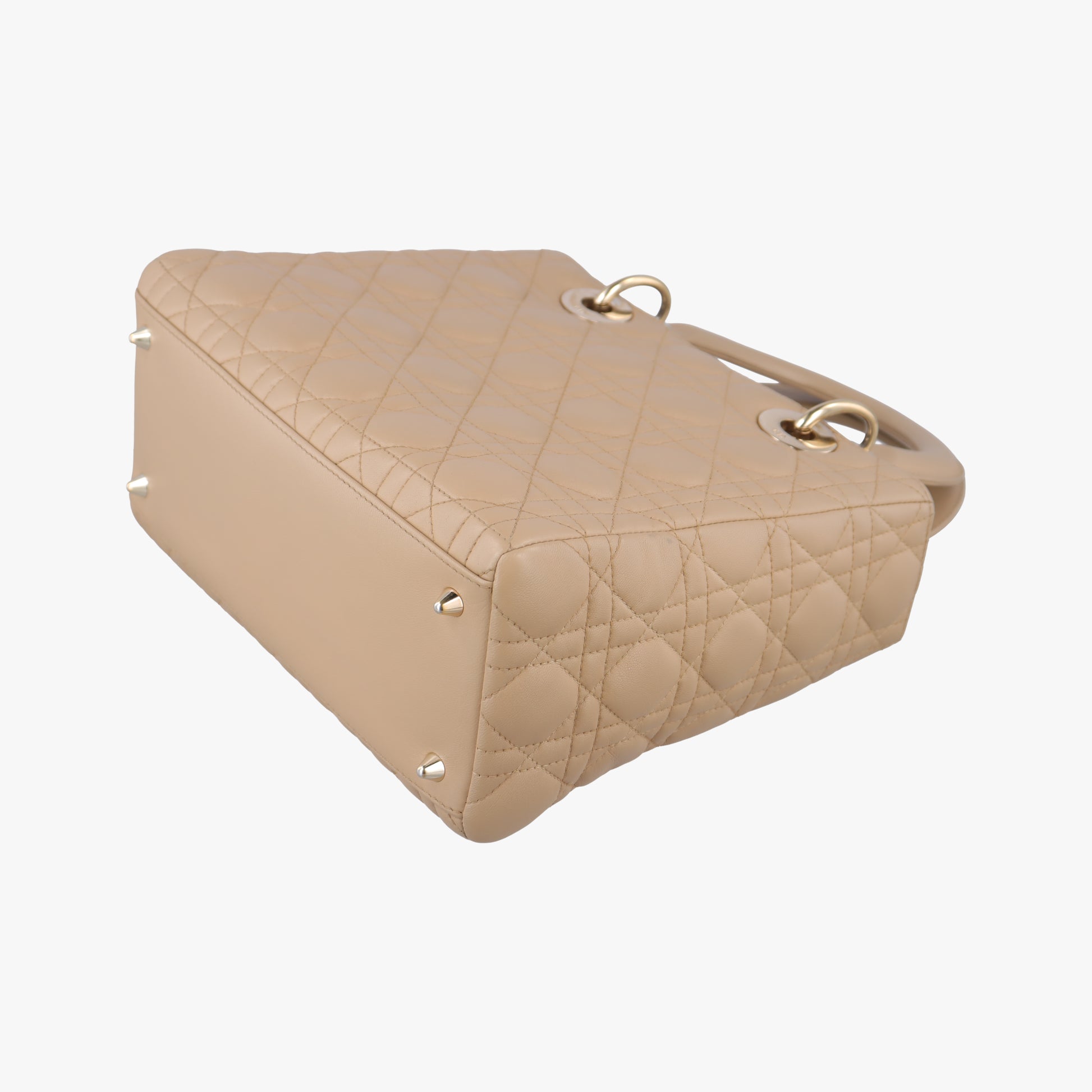 Lady Dior Beige lambskin 08-MA-0112レディディオール ベージュ ラムスキン 08-MA-0112
