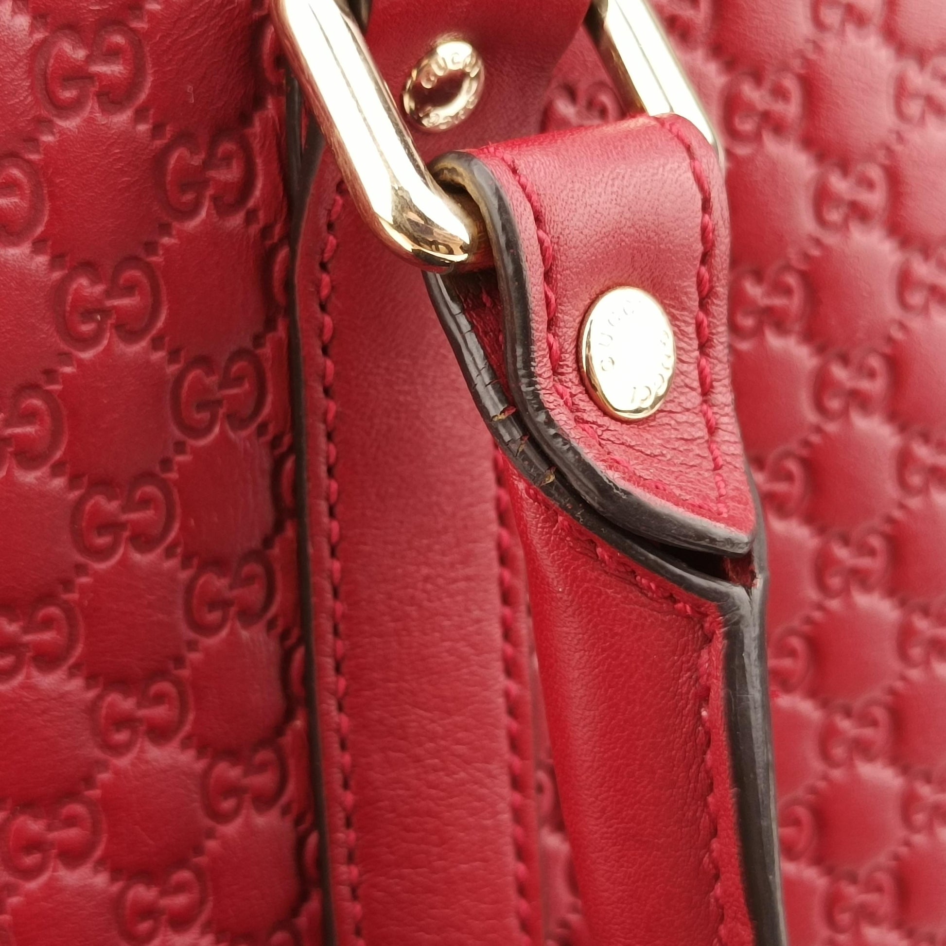 Microguccissima Red Leather 449655 C021519627マイクログッチシマ レッド レザー 449655 C021519627