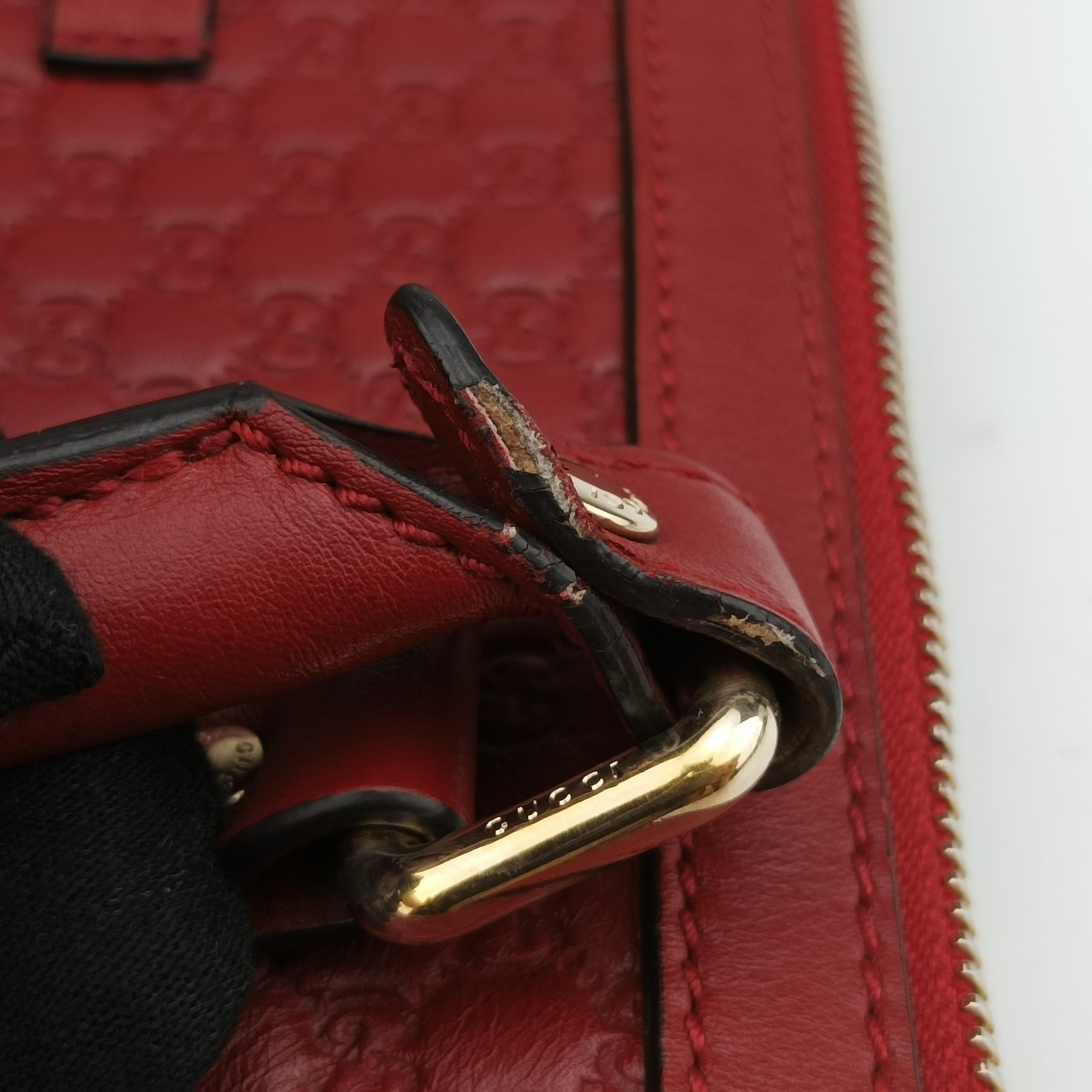 Microguccissima Red Leather 449655 C021519627マイクログッチシマ レッド レザー 449655 C021519627